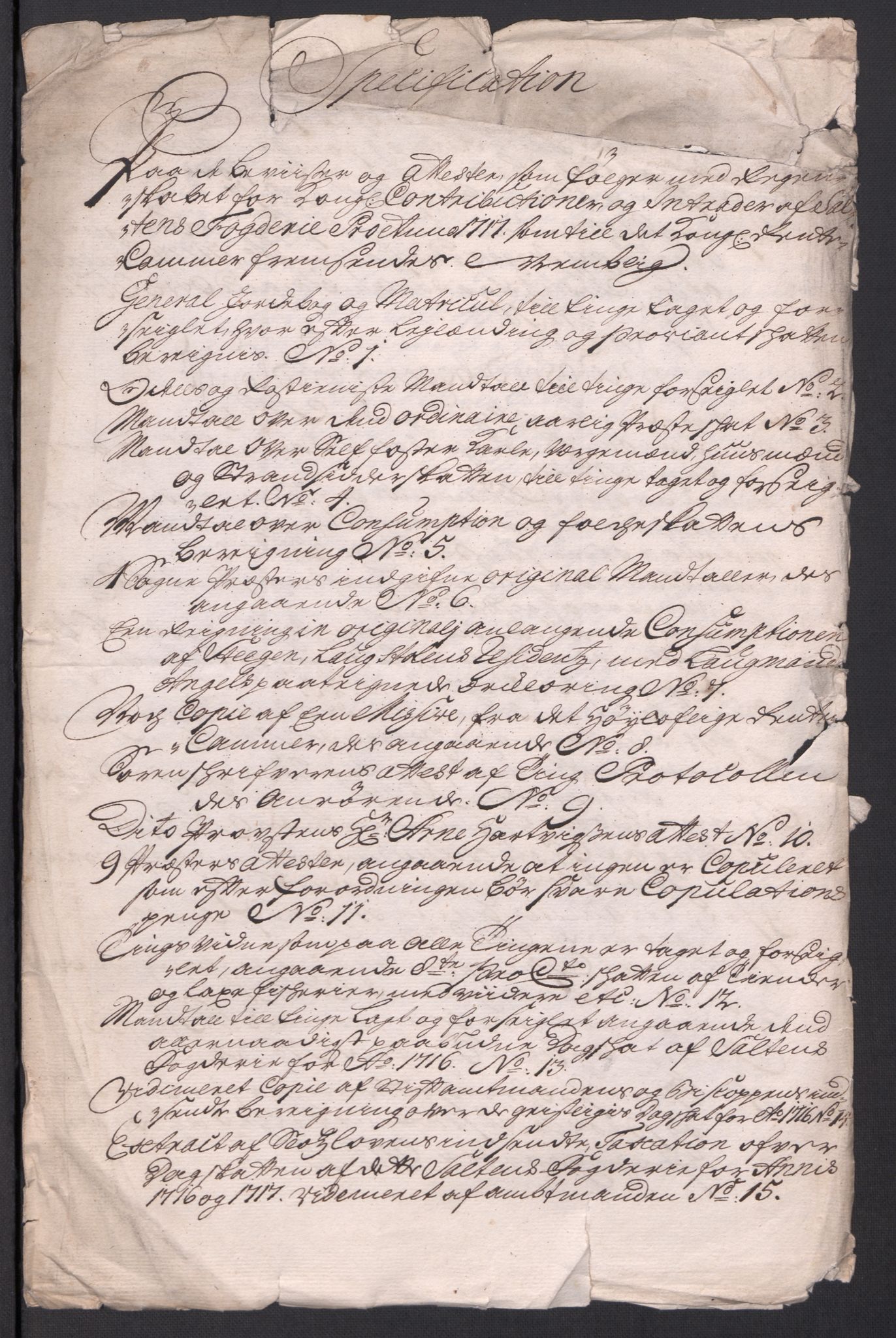 Rentekammeret inntil 1814, Reviderte regnskaper, Fogderegnskap, AV/RA-EA-4092/R66/L4587: Fogderegnskap Salten, 1717, p. 27