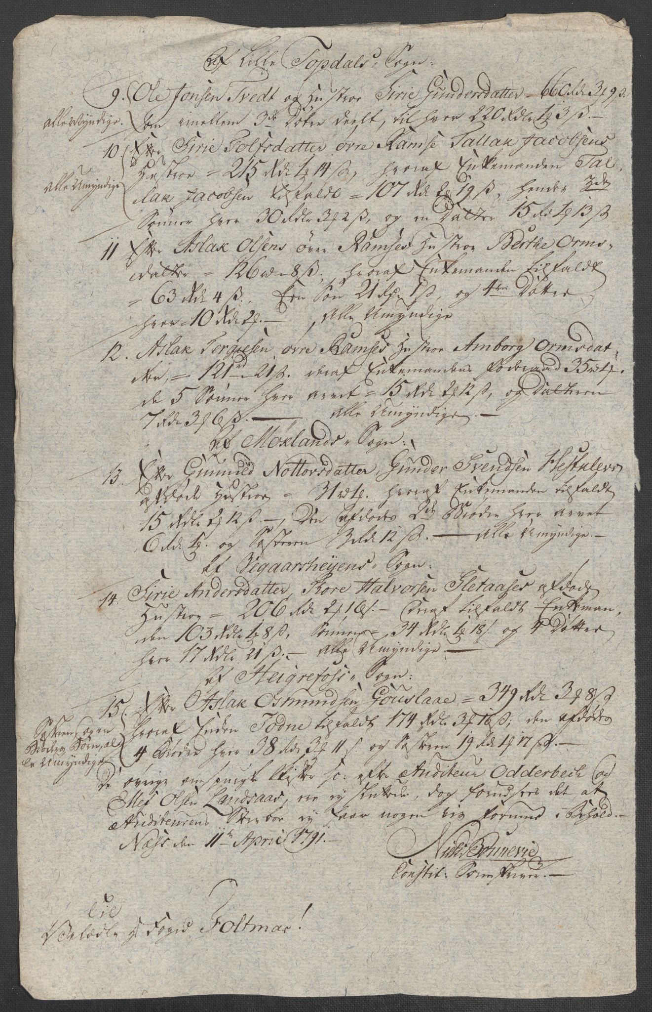 Rentekammeret inntil 1814, Reviderte regnskaper, Mindre regnskaper, AV/RA-EA-4068/Rf/Rfe/L0040: Ryfylke fogderi, Råbyggelaget fogderi, Salten fogderi, 1789, p. 194