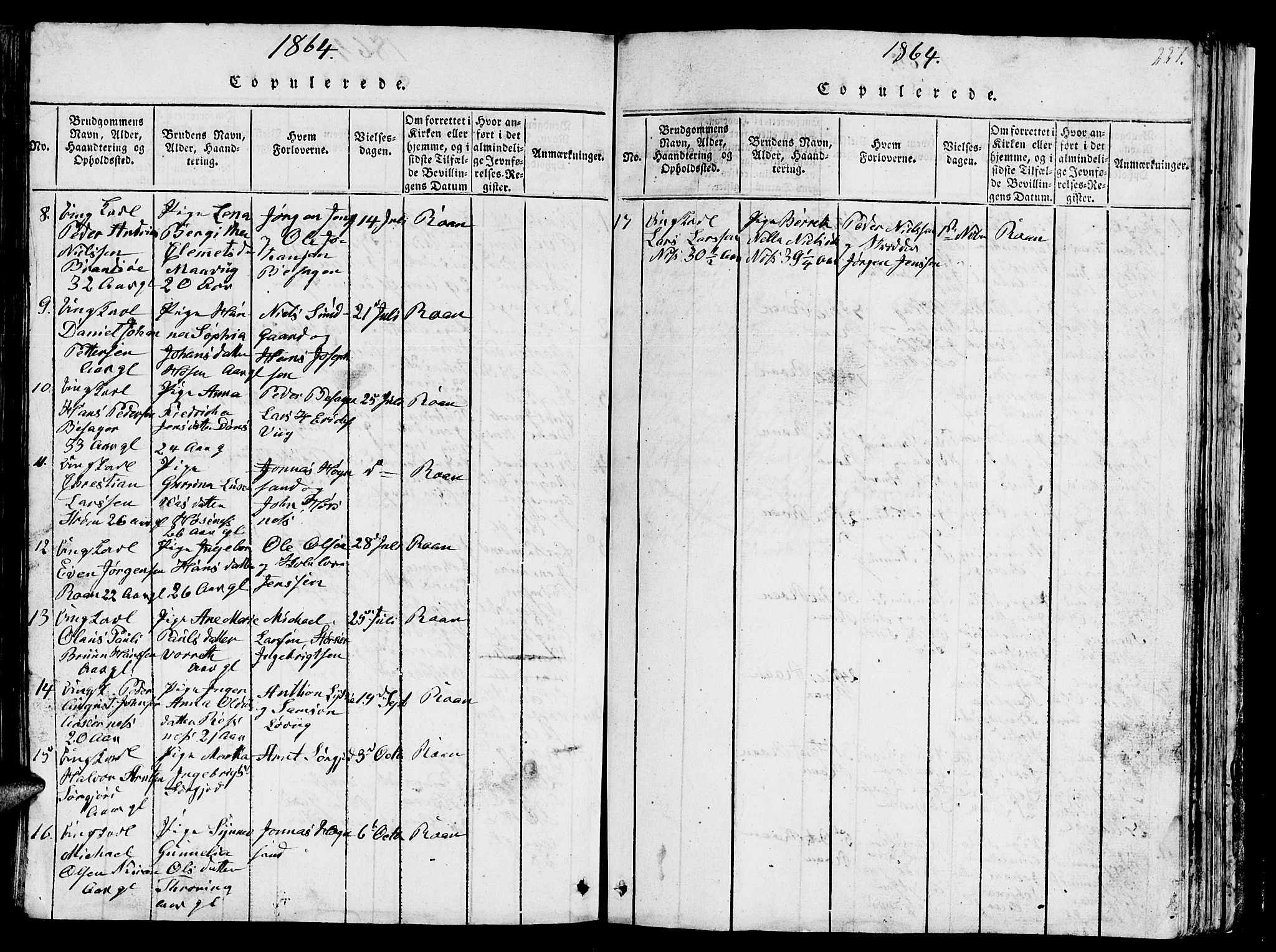Ministerialprotokoller, klokkerbøker og fødselsregistre - Sør-Trøndelag, SAT/A-1456/657/L0714: Parish register (copy) no. 657C01, 1818-1868, p. 227