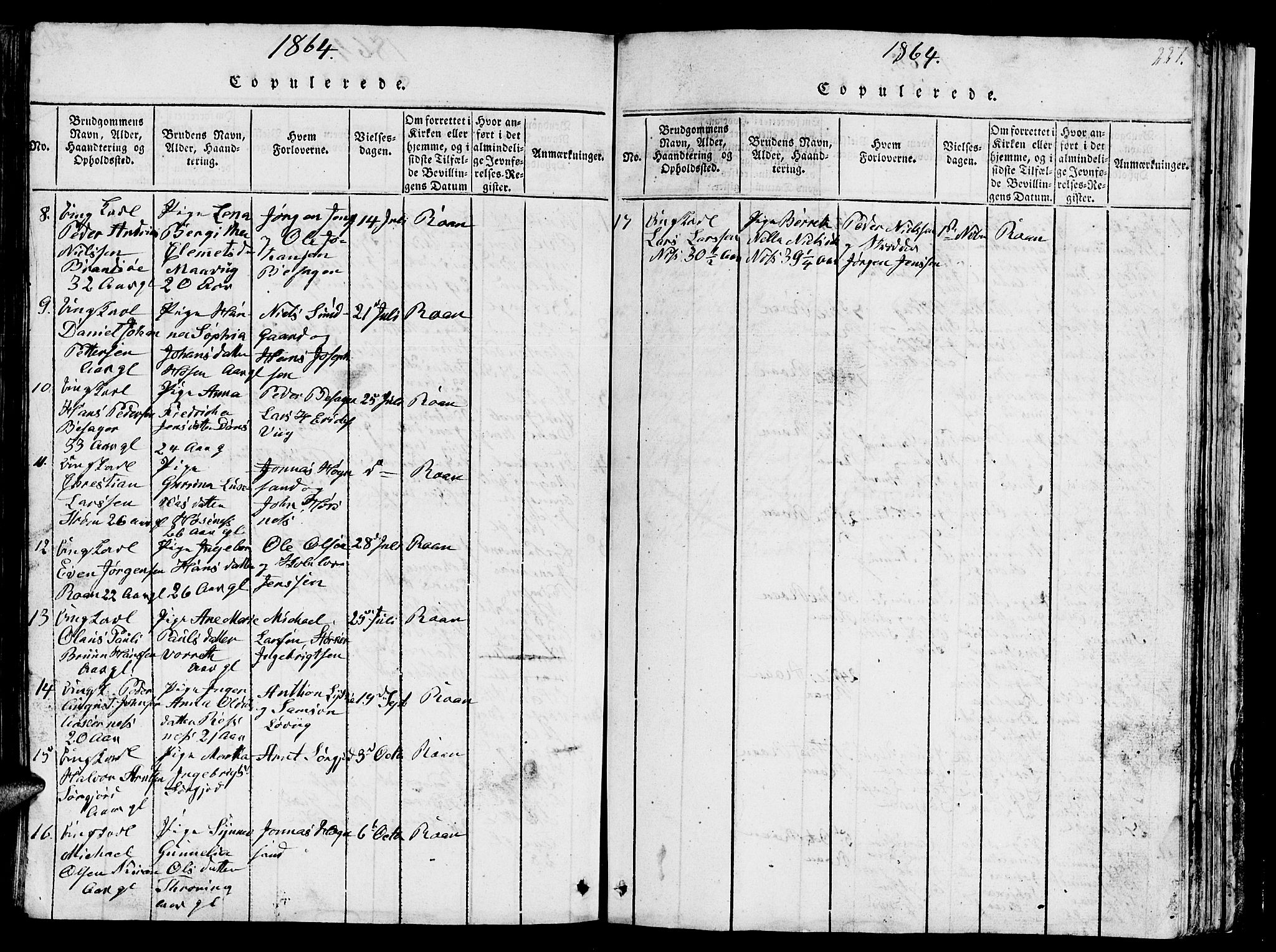 Ministerialprotokoller, klokkerbøker og fødselsregistre - Sør-Trøndelag, AV/SAT-A-1456/657/L0714: Parish register (copy) no. 657C01, 1818-1868, p. 227