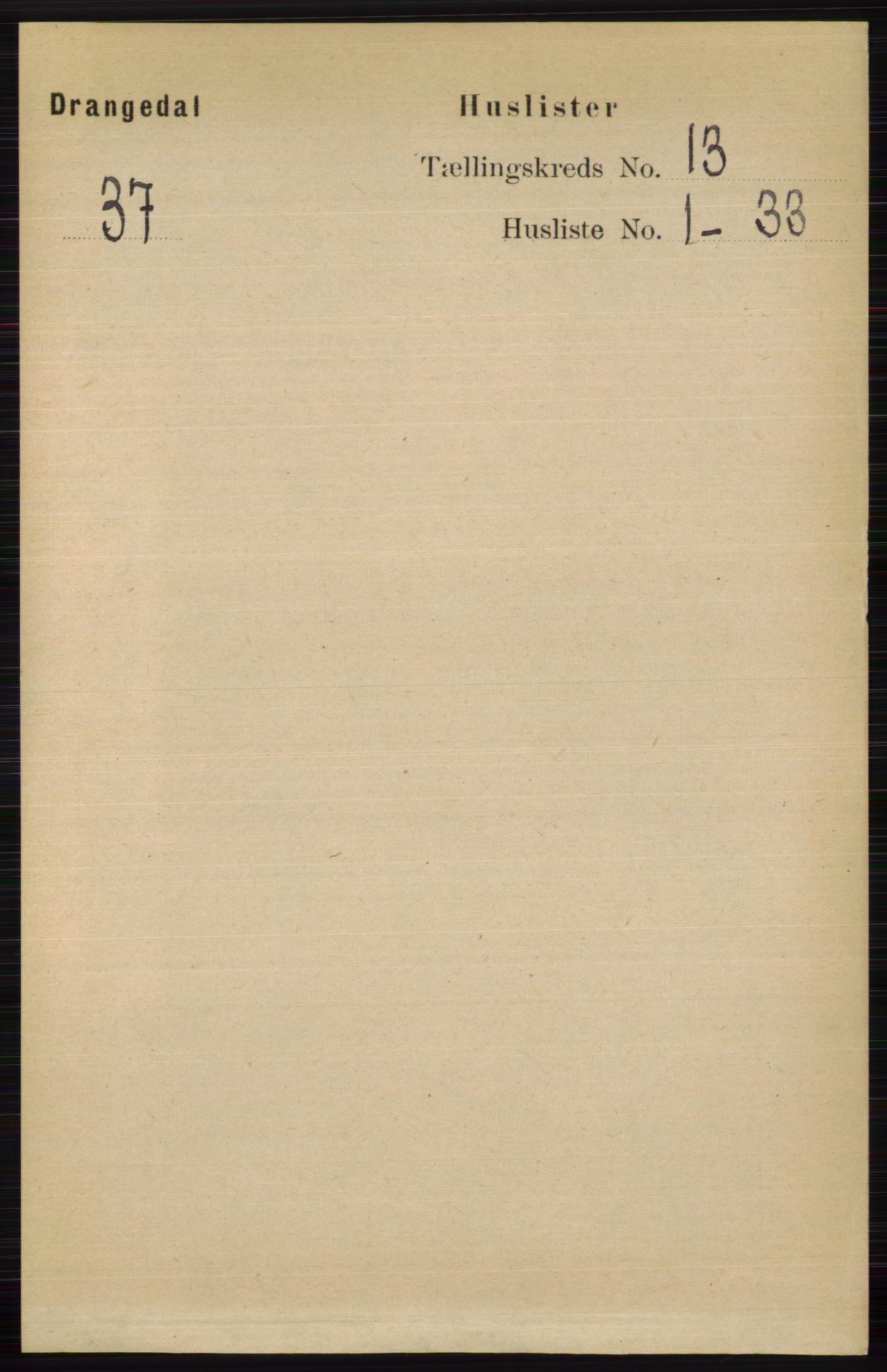 RA, 1891 census for 0817 Drangedal, 1891, p. 4672