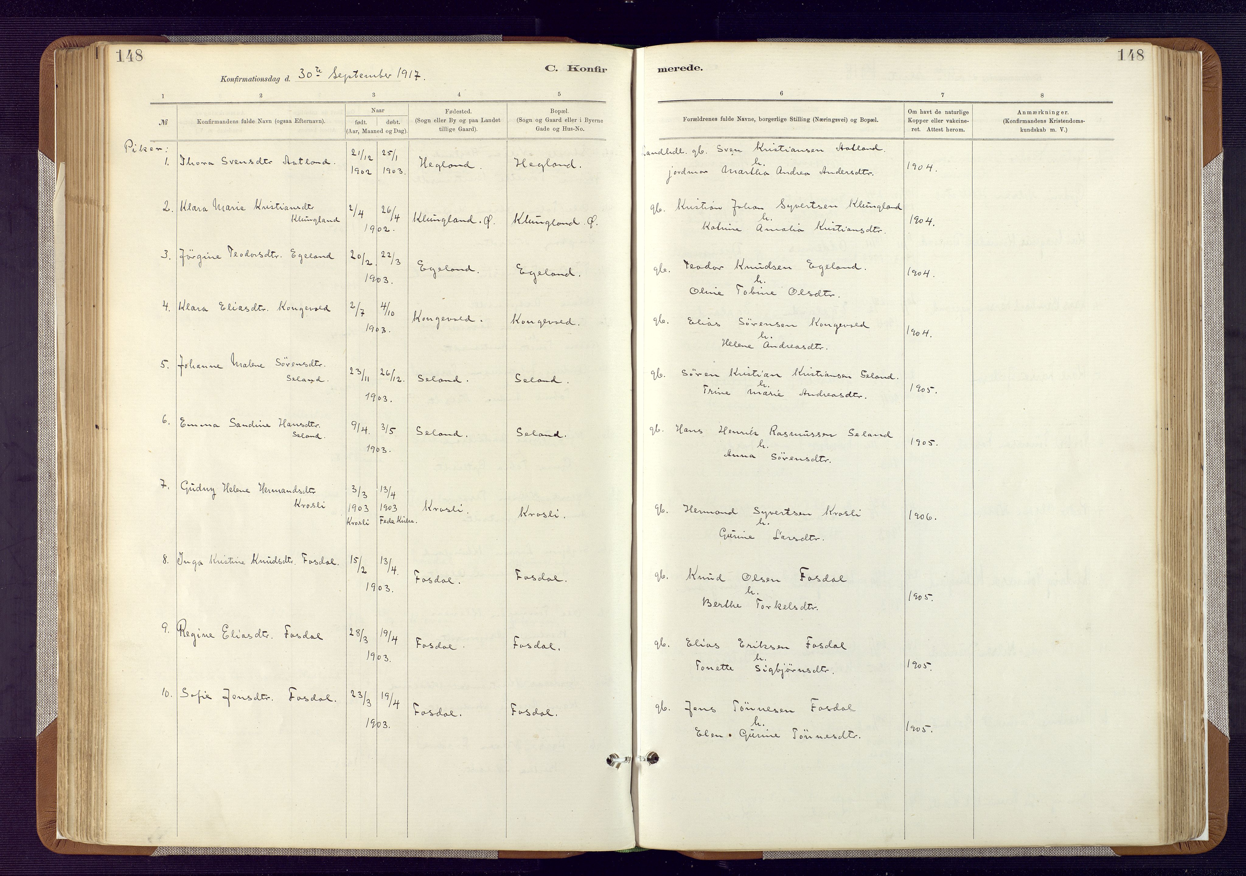 Bakke sokneprestkontor, SAK/1111-0002/F/Fa/Fab/L0003: Parish register (official) no. A 3, 1884-1921, p. 148