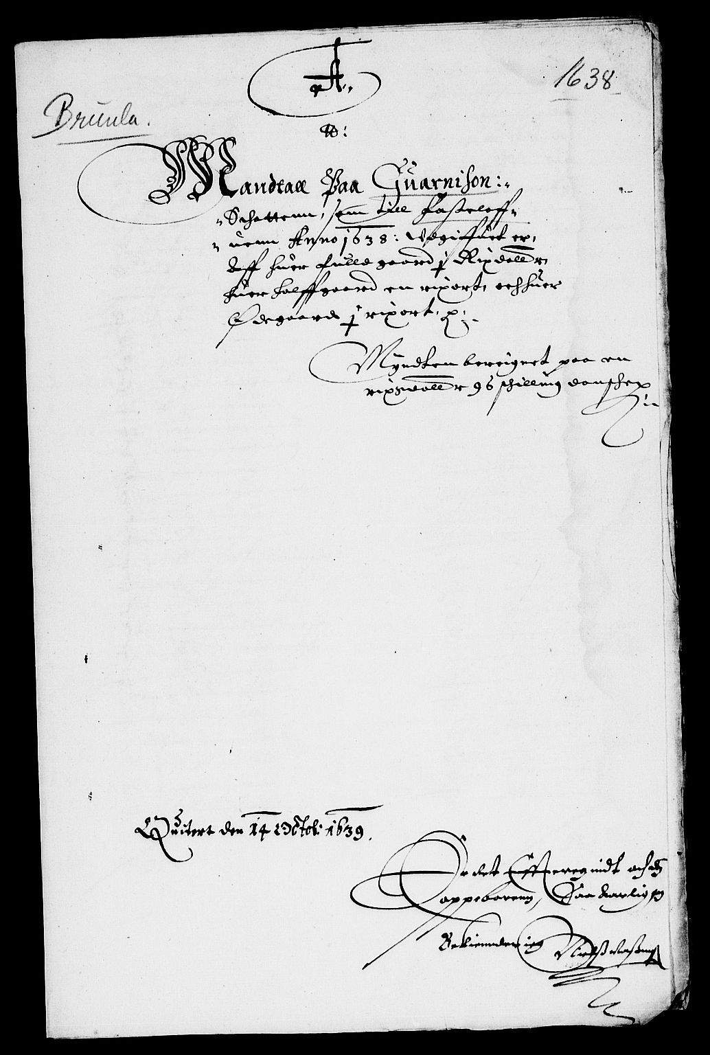 Rentekammeret inntil 1814, Reviderte regnskaper, Lensregnskaper, AV/RA-EA-5023/R/Rb/Rbl/L0007: Brunla len, 1637-1641