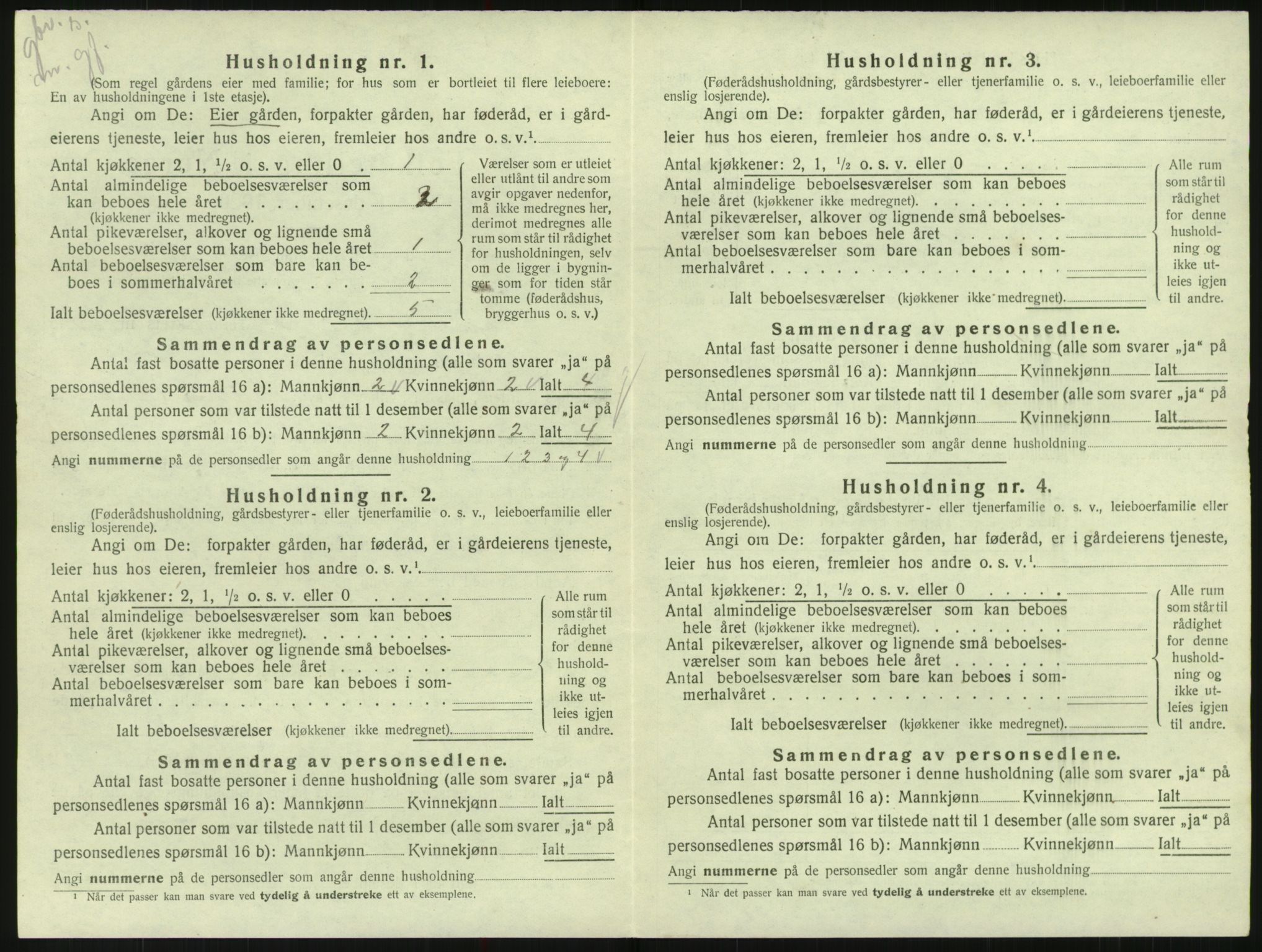 SAK, 1920 census for Randesund, 1920, p. 67