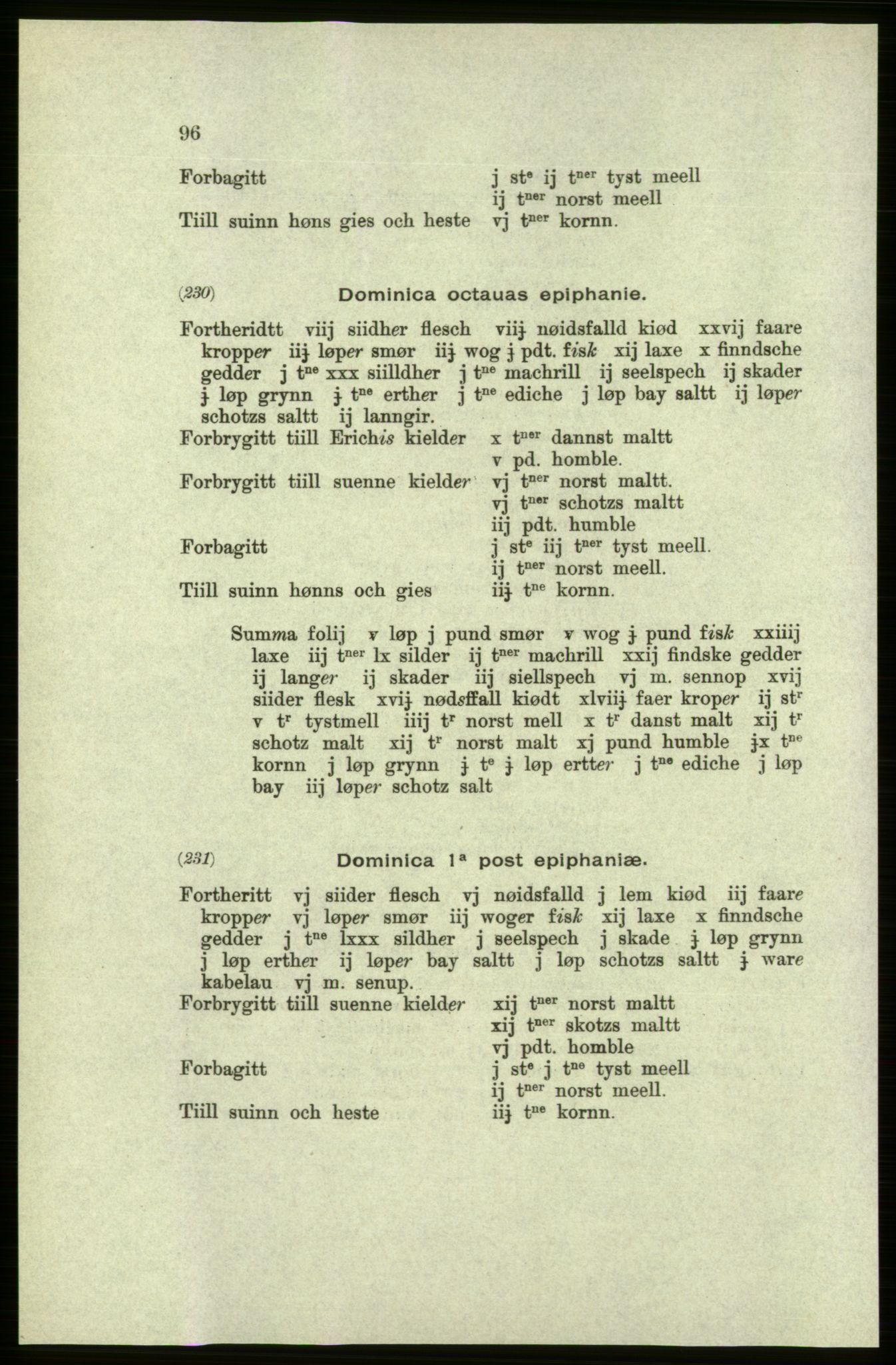 Publikasjoner utgitt av Arkivverket, PUBL/PUBL-001/C/0005: Bind 5: Rekneskap for Bergenhus len 1566-1567: B. Utgift C. Dei nordlandske lena og Finnmark D. Ekstrakt, 1566-1567, p. 96