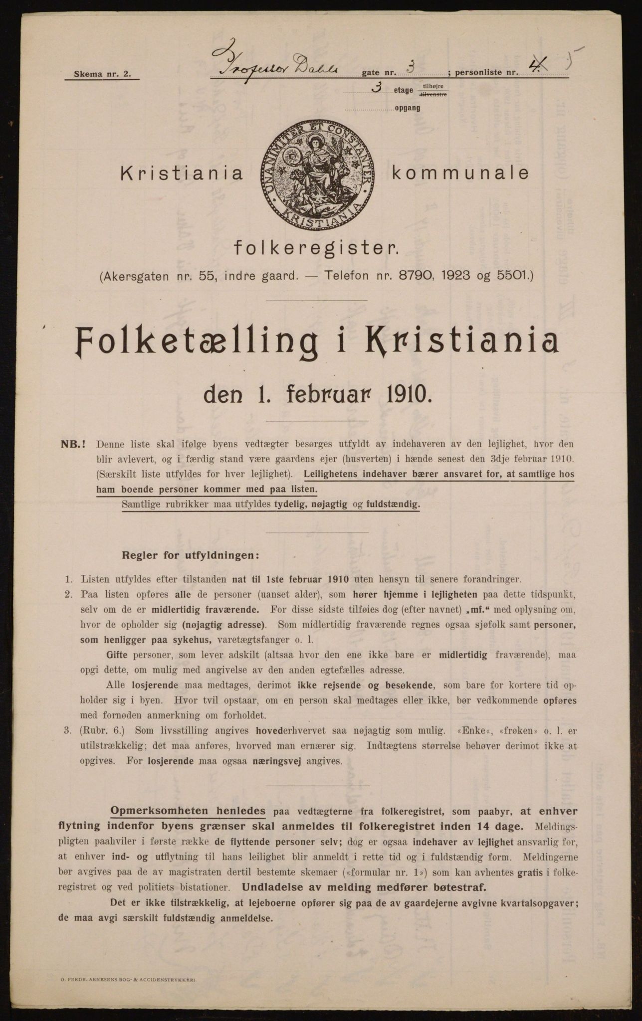 OBA, Municipal Census 1910 for Kristiania, 1910, p. 77868