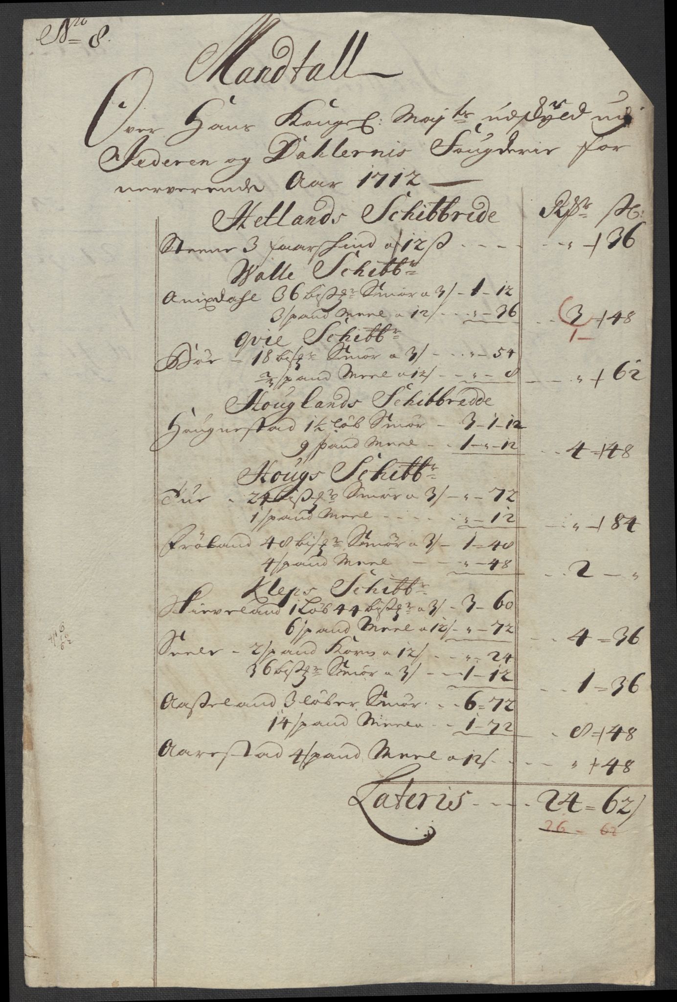 Rentekammeret inntil 1814, Reviderte regnskaper, Fogderegnskap, AV/RA-EA-4092/R46/L2737: Fogderegnskap Jæren og Dalane, 1712, p. 157