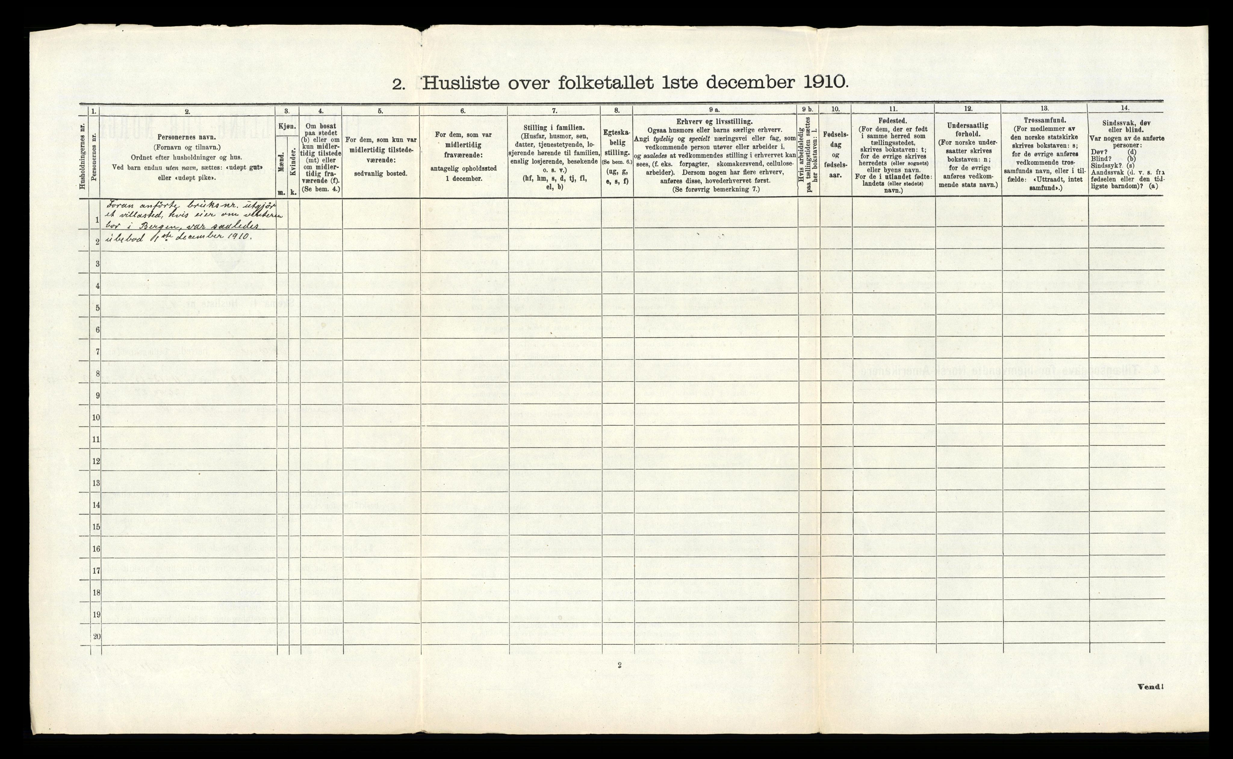 RA, 1910 census for Åsane, 1910, p. 416