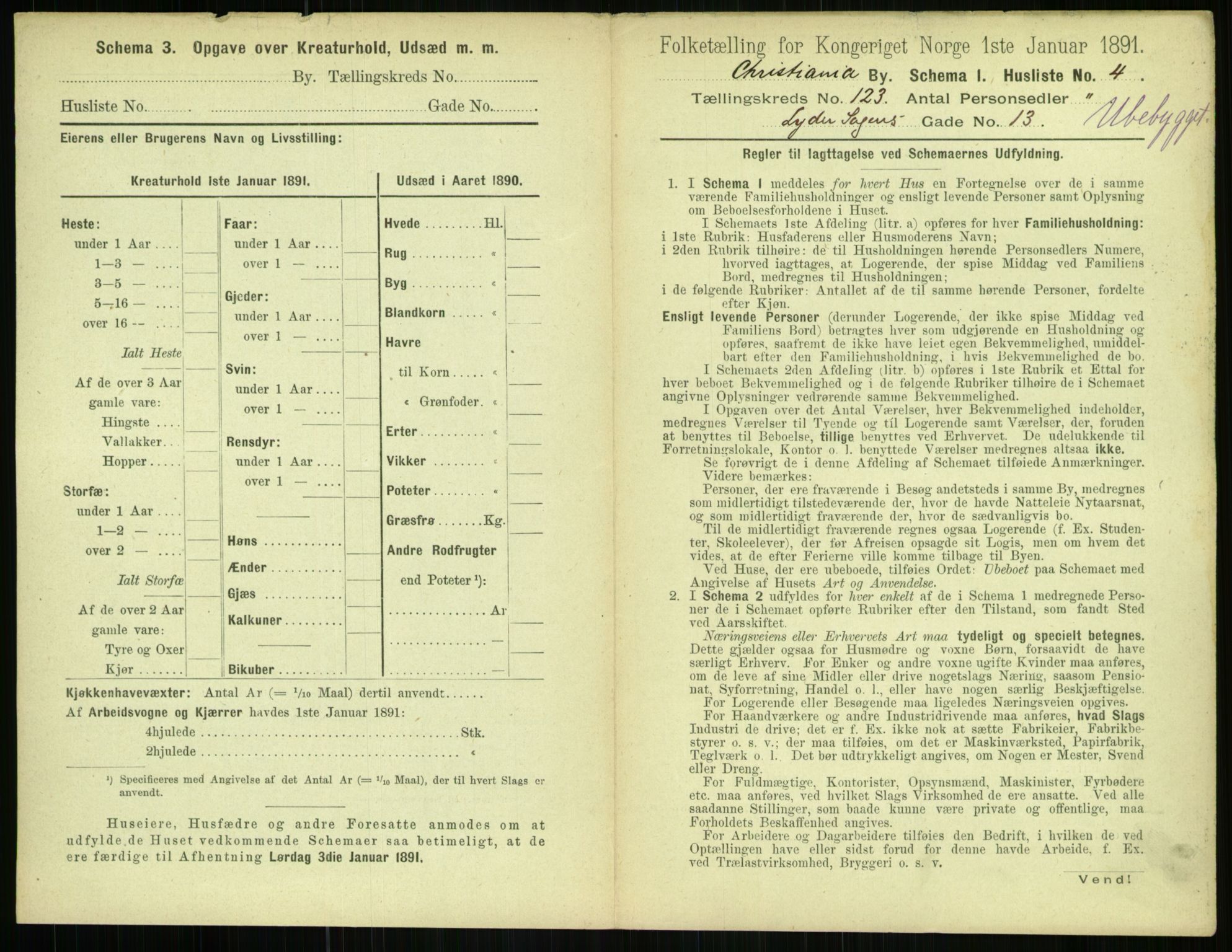 RA, 1891 census for 0301 Kristiania, 1891, p. 65093