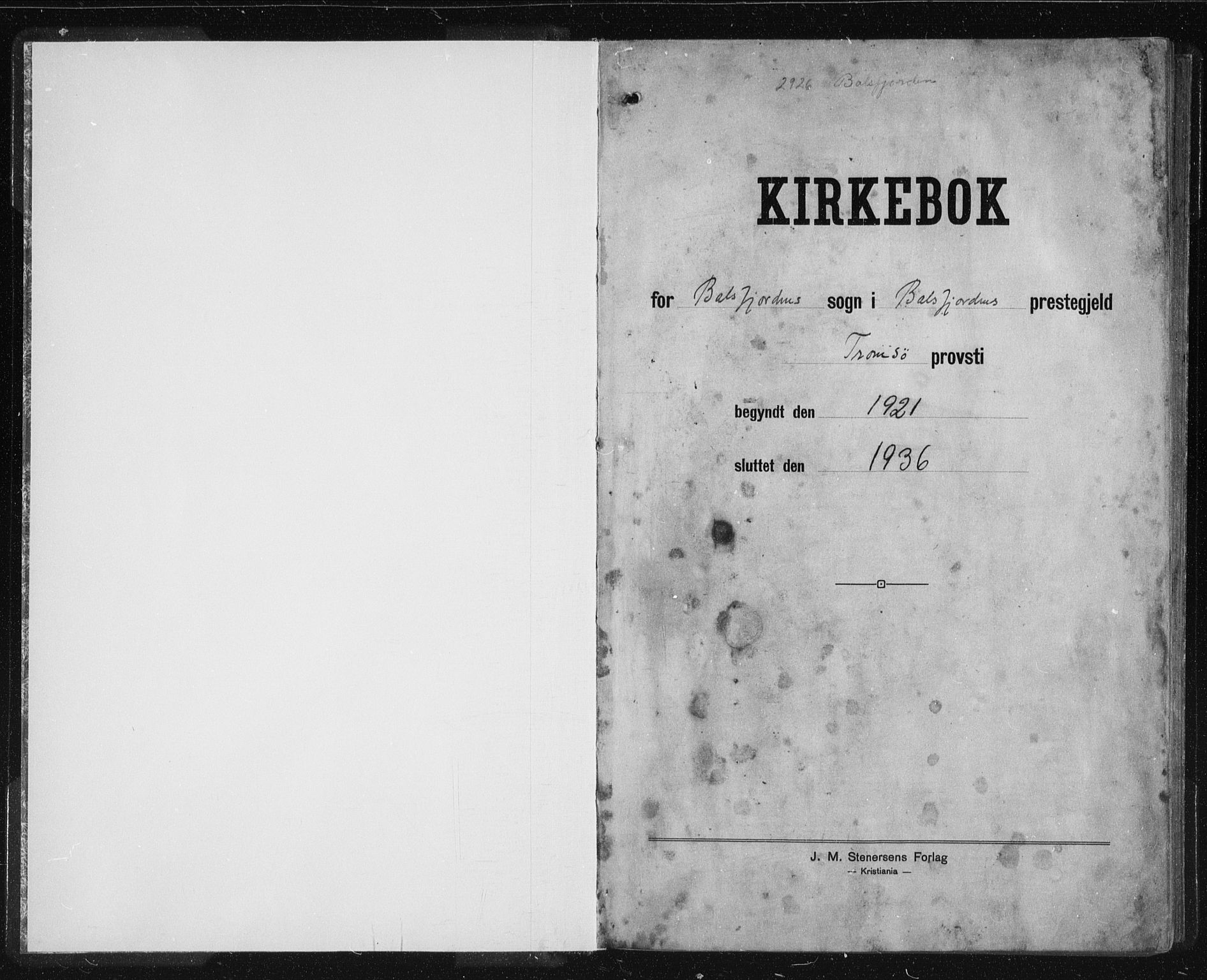 Balsfjord sokneprestembete, SATØ/S-1303/G/Ga/L0010klokker: Parish register (copy) no. 10, 1921-1936
