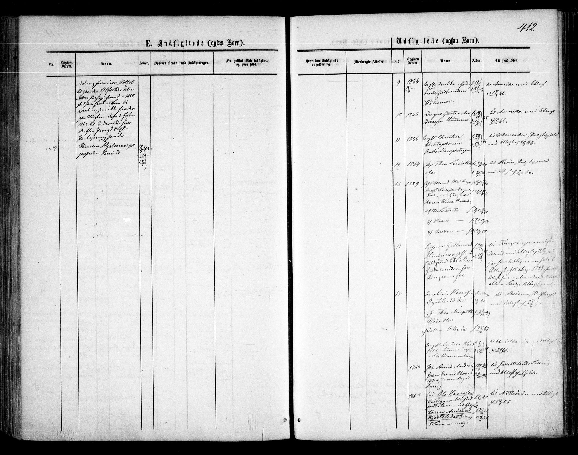 Nes prestekontor Kirkebøker, AV/SAO-A-10410/F/Fa/L0008: Parish register (official) no. I 8, 1859-1874, p. 412