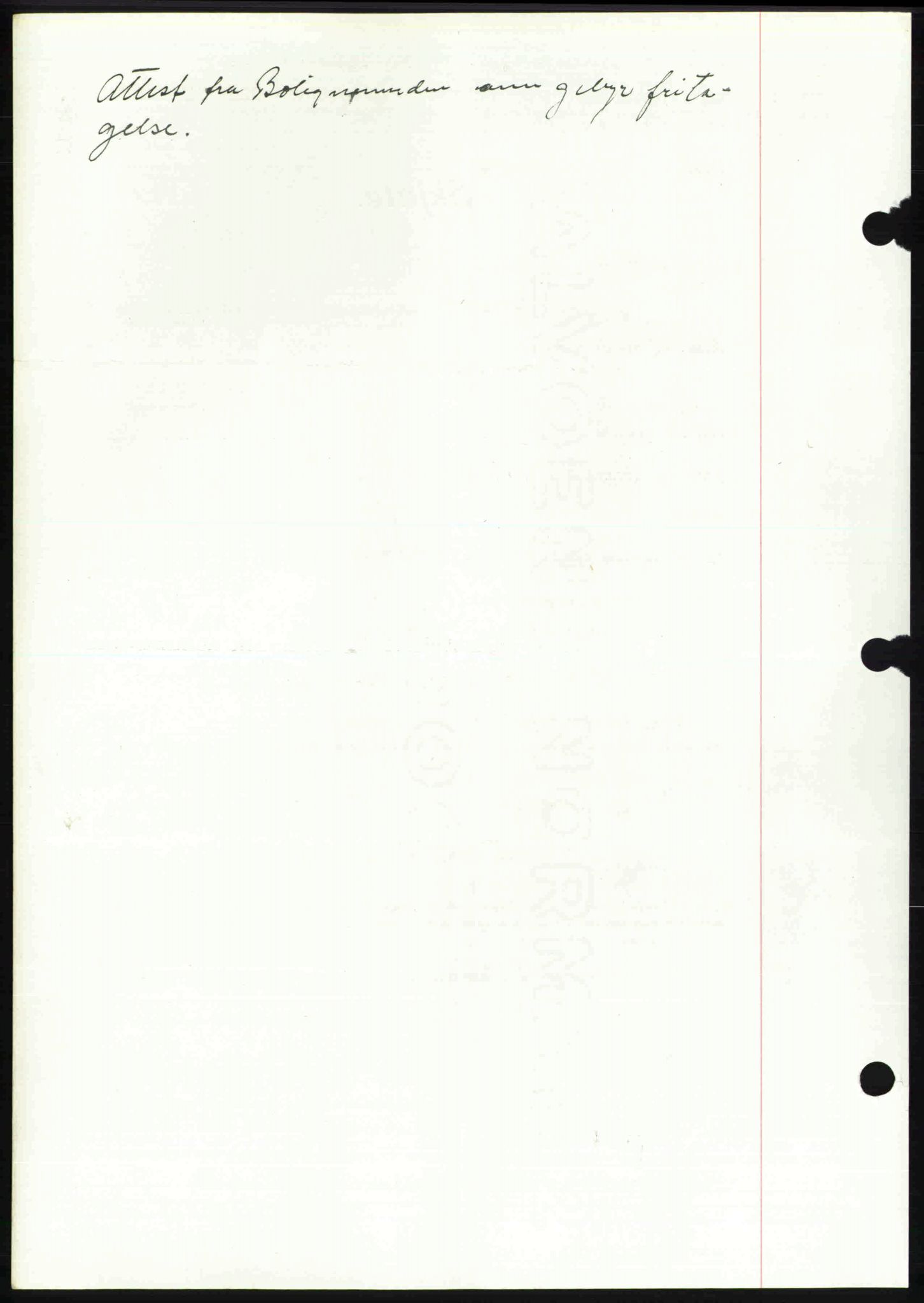 Toten tingrett, SAH/TING-006/H/Hb/Hbc/L0013: Mortgage book no. Hbc-13, 1945-1945, Diary no: : 301/1945