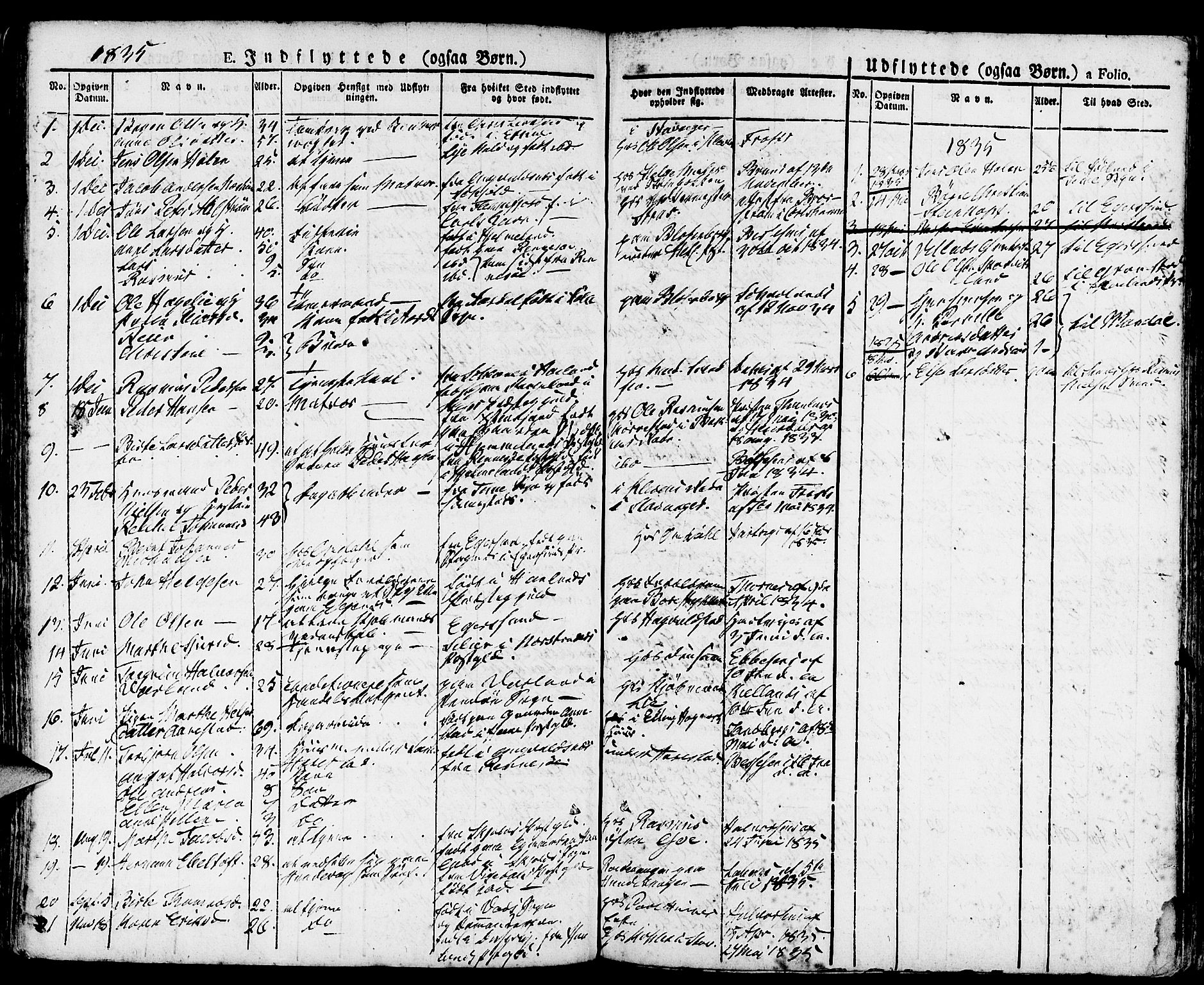 Domkirken sokneprestkontor, SAST/A-101812/001/30/30BA/L0011: Parish register (official) no. A 11, 1832-1856