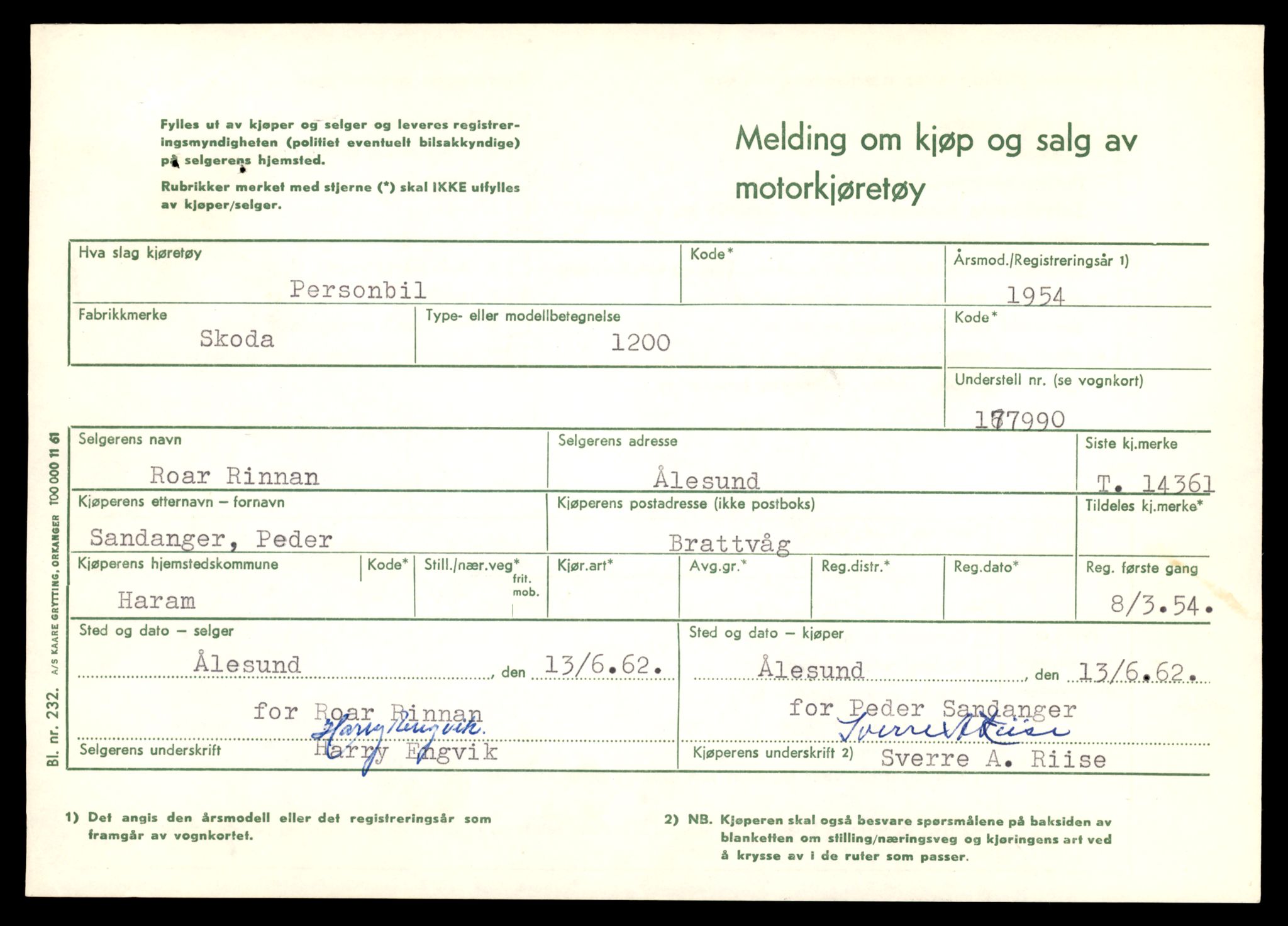 Møre og Romsdal vegkontor - Ålesund trafikkstasjon, SAT/A-4099/F/Fe/L0045: Registreringskort for kjøretøy T 14320 - T 14444, 1927-1998, p. 1189