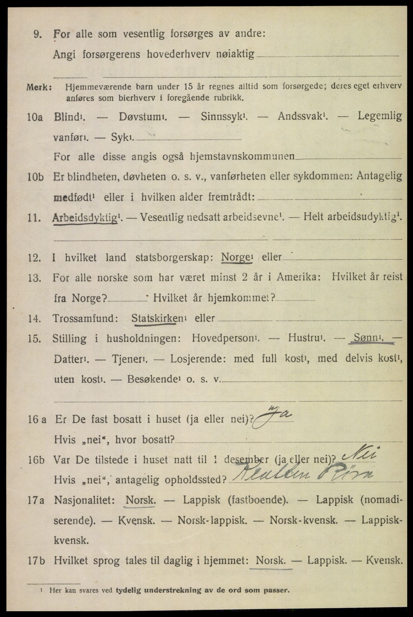 SAT, 1920 census for Inderøy, 1920, p. 6054
