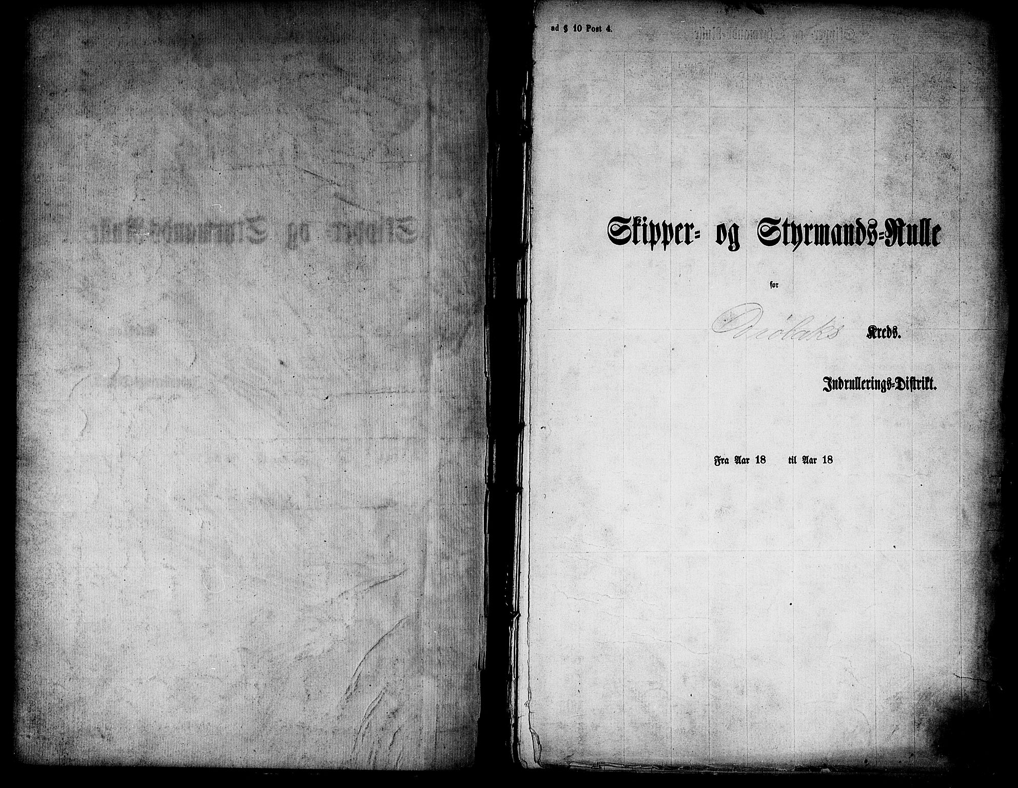 Drøbak mønstringskontor, SAO/A-10569f/F/Fc/Fcd/L0001: Skipper-og styrmannsrulle, 1860, p. 2