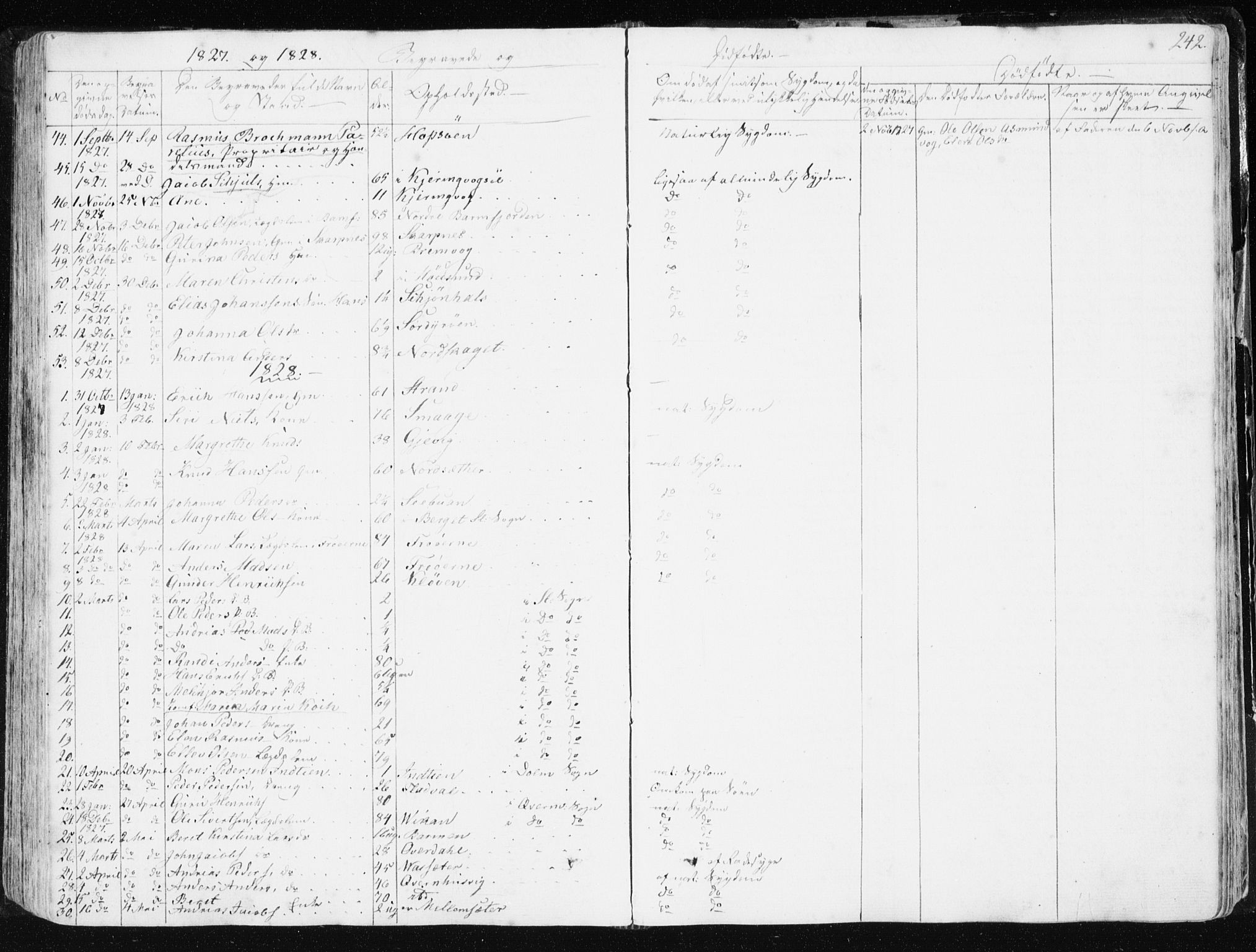 Ministerialprotokoller, klokkerbøker og fødselsregistre - Sør-Trøndelag, AV/SAT-A-1456/634/L0528: Parish register (official) no. 634A04, 1827-1842, p. 242