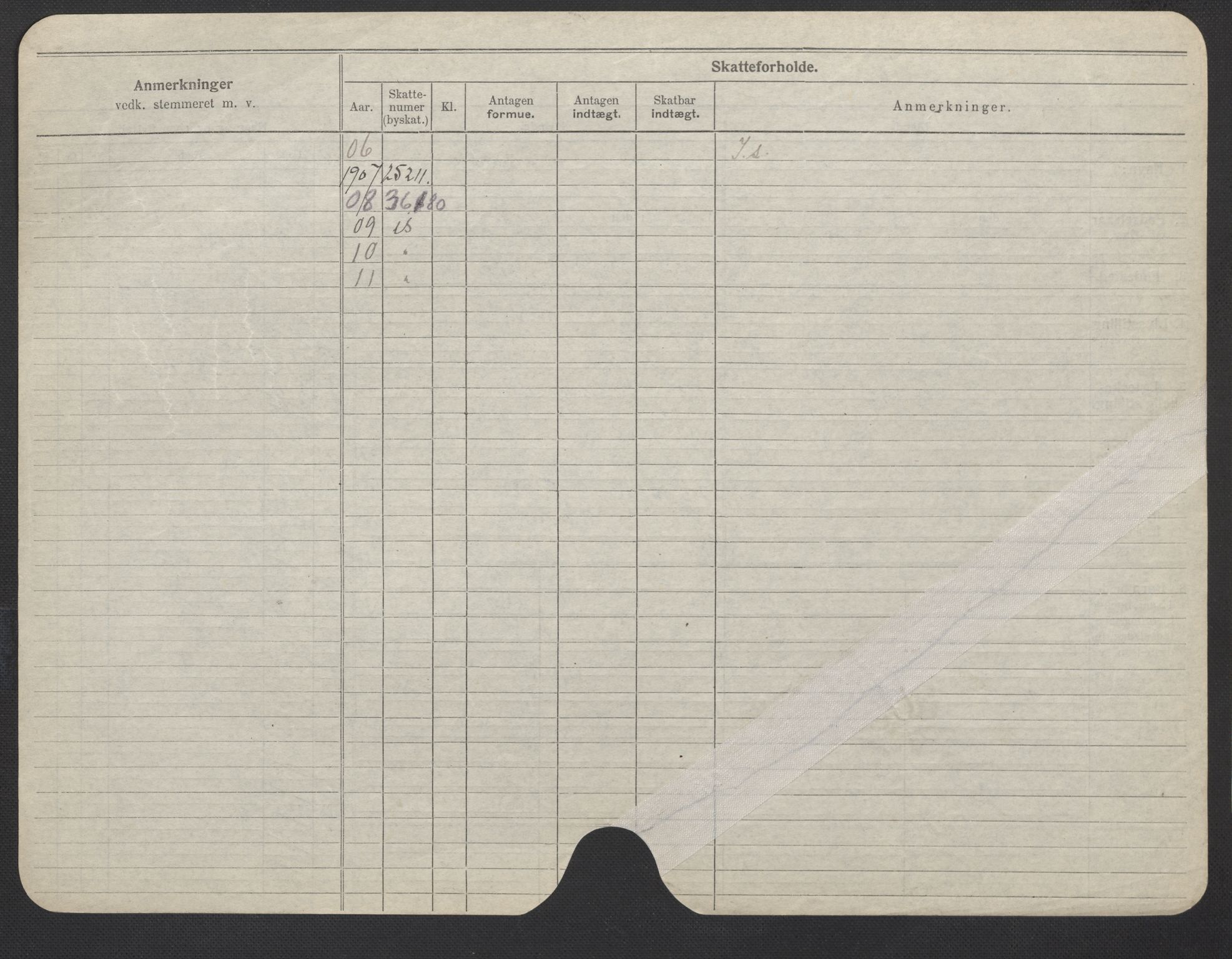 Oslo folkeregister, Registerkort, SAO/A-11715/F/Fa/Fac/L0019: Kvinner, 1906-1914, p. 1026b