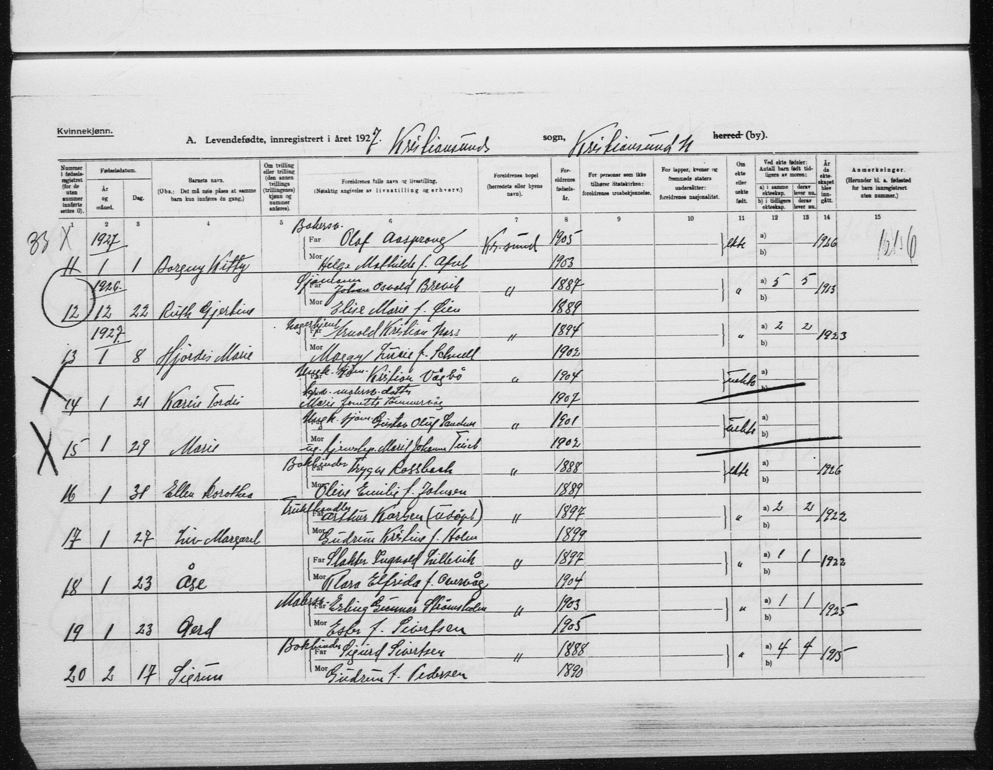 Ministerialprotokoller, klokkerbøker og fødselsregistre - Møre og Romsdal, SAT/A-1454/572/L0864: Parish register (official) no. 572D08, 1921-1935