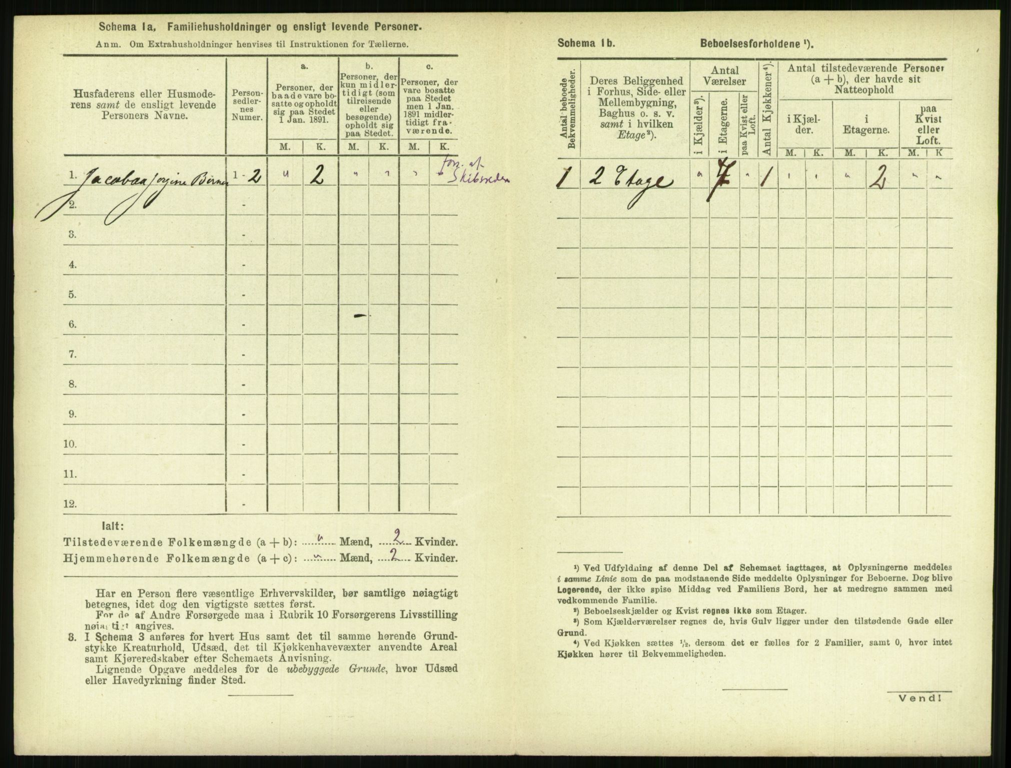 RA, 1891 census for 1103 Stavanger, 1891, p. 1290