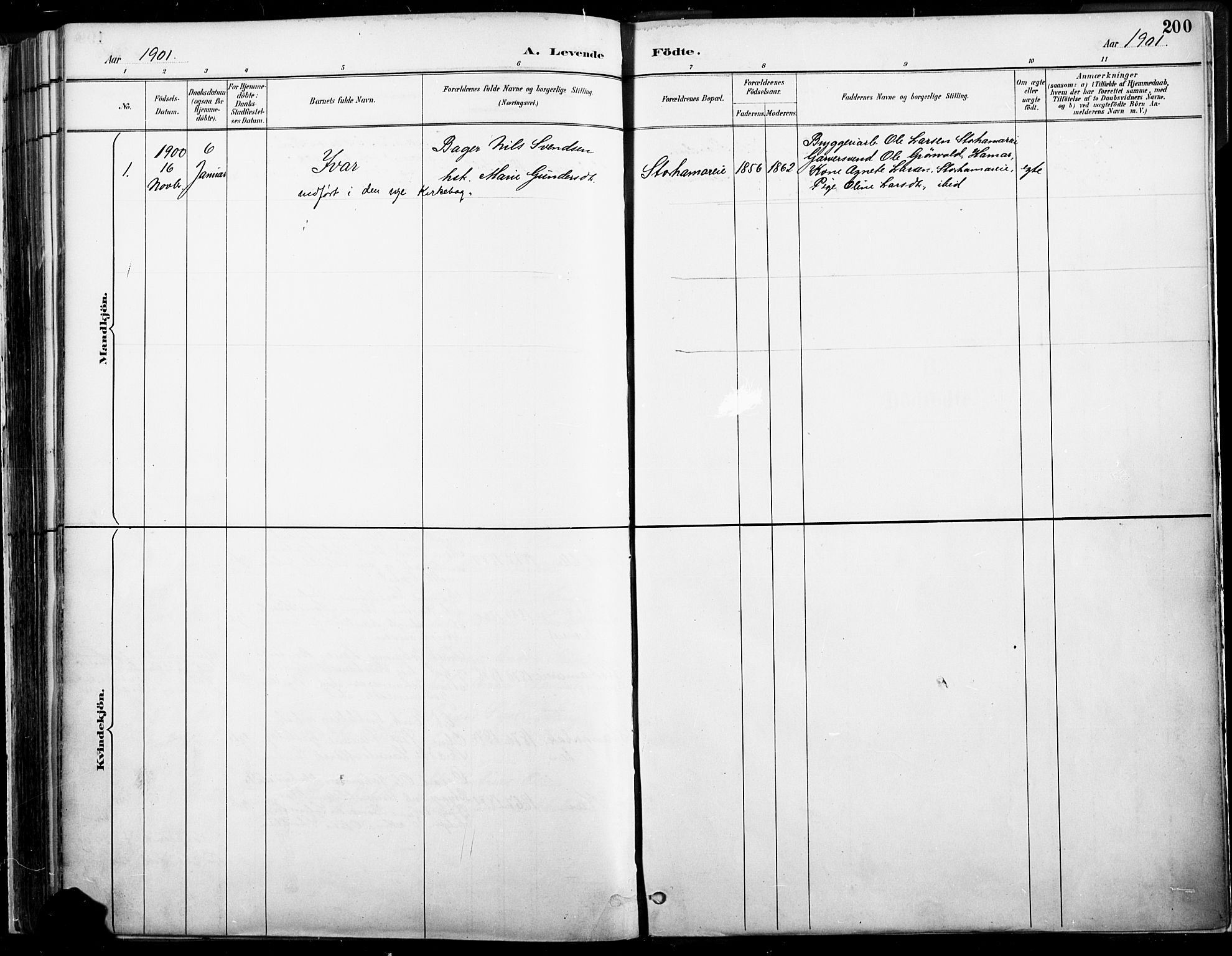 Vang prestekontor, Hedmark, SAH/PREST-008/H/Ha/Haa/L0019A: Parish register (official) no. 19, 1886-1900, p. 200