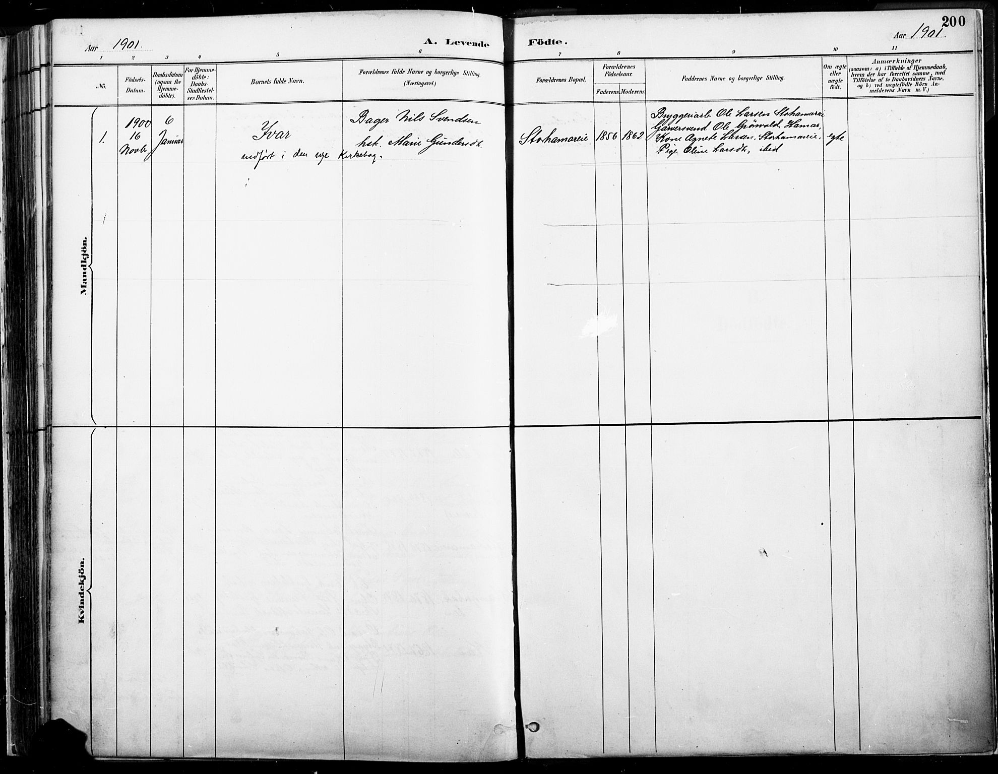 Vang prestekontor, Hedmark, AV/SAH-PREST-008/H/Ha/Haa/L0019A: Parish register (official) no. 19, 1886-1900, p. 200