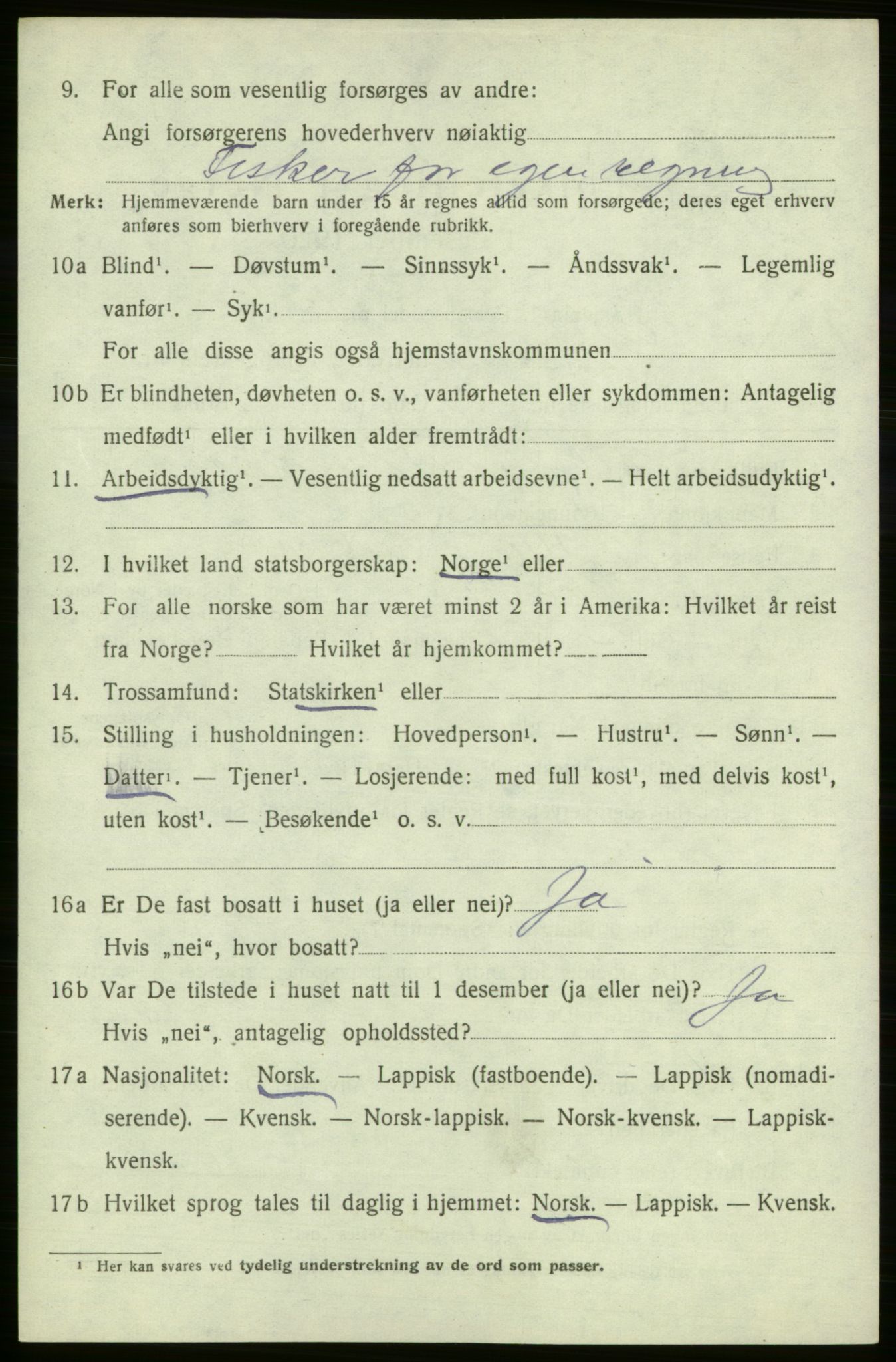SATØ, 1920 census for , 1920, p. 2753