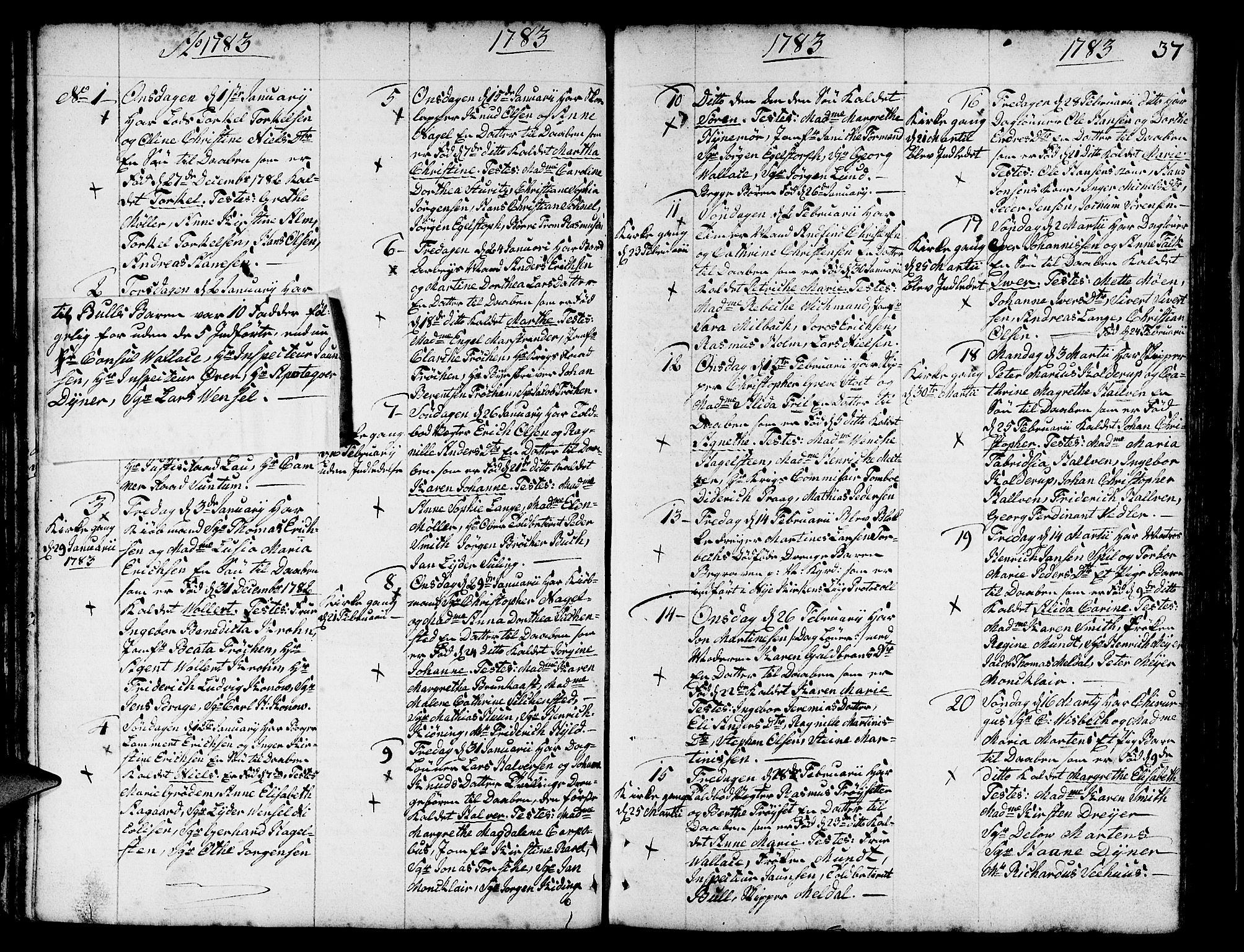 Nykirken Sokneprestembete, SAB/A-77101/H/Haa/L0005: Parish register (official) no. A 5, 1775-1808, p. 37