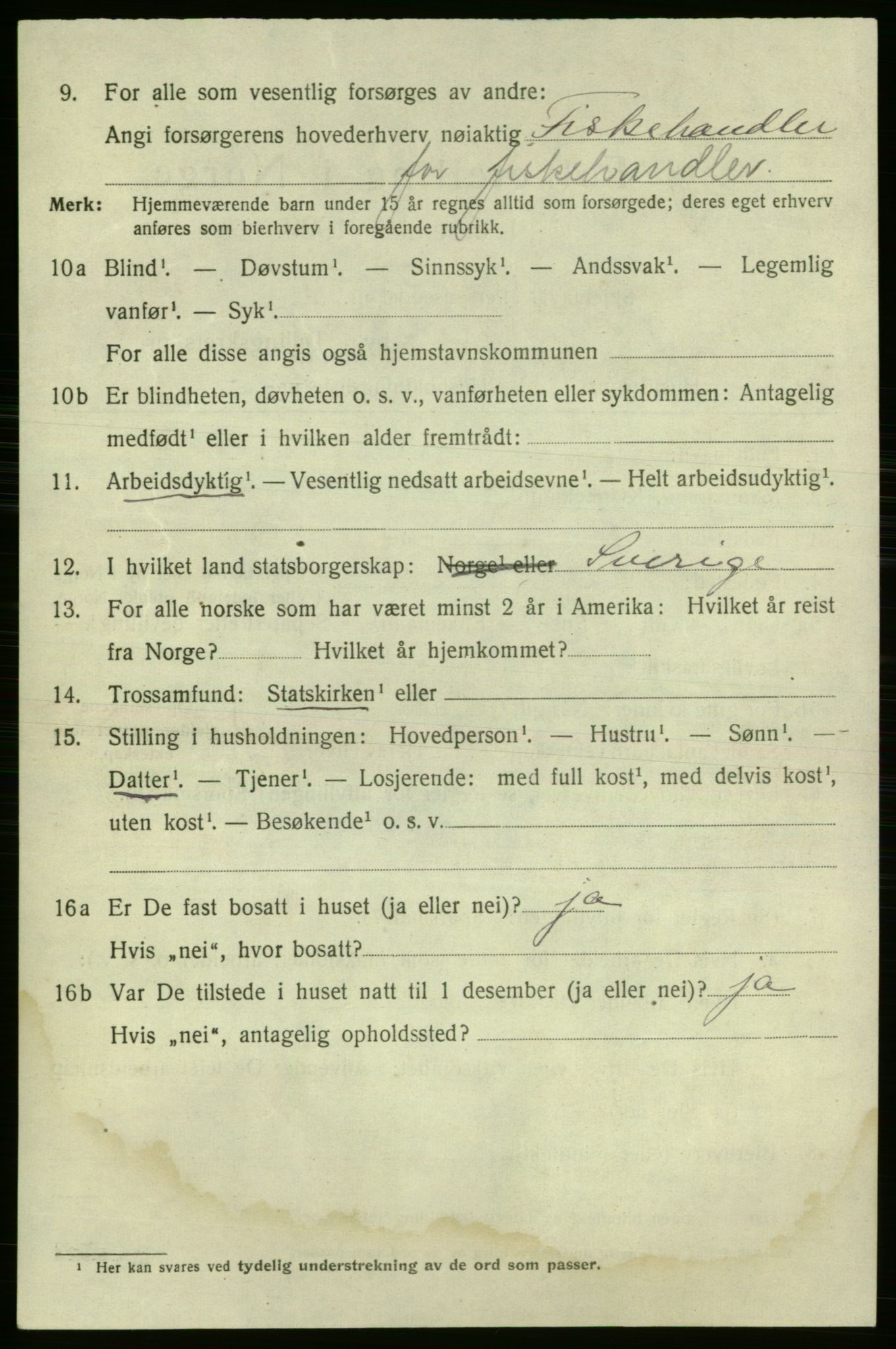 SAO, 1920 census for Fredrikshald, 1920, p. 17178