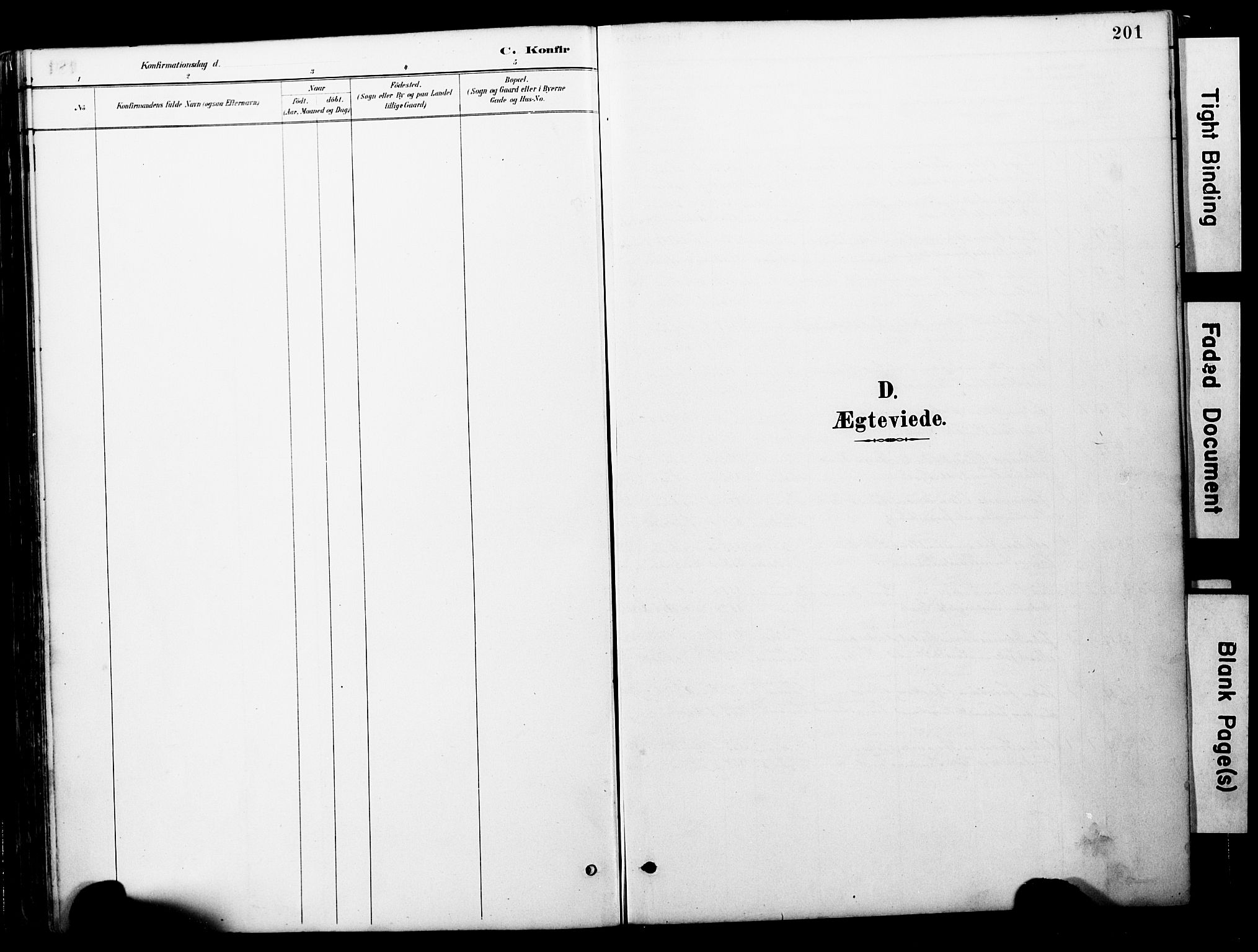 Ministerialprotokoller, klokkerbøker og fødselsregistre - Møre og Romsdal, SAT/A-1454/578/L0907: Parish register (official) no. 578A06, 1887-1904, p. 201