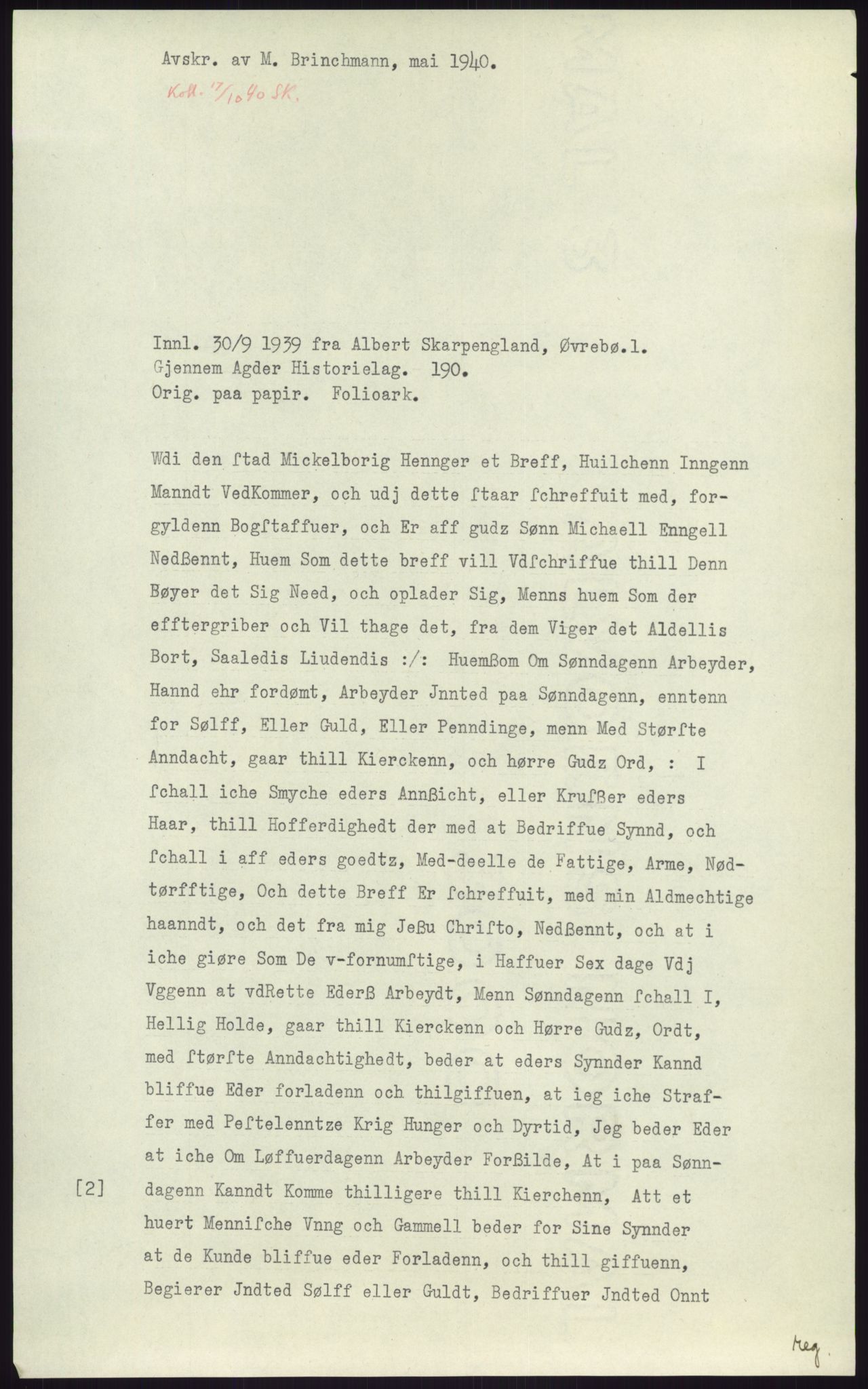 Samlinger til kildeutgivelse, Diplomavskriftsamlingen, RA/EA-4053/H/Ha, p. 2790