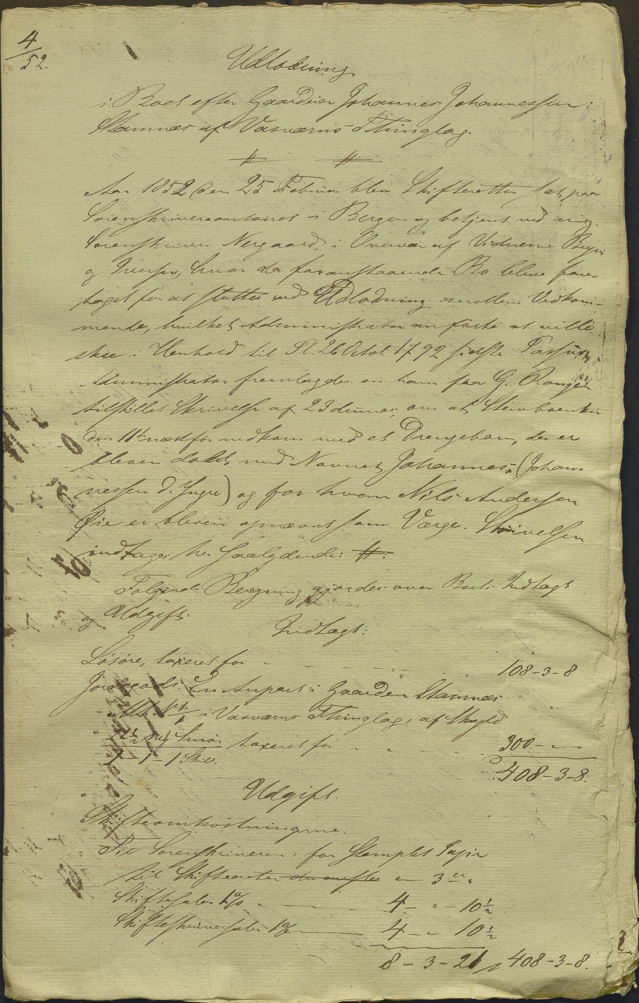 Nordhordland sorenskrivar, AV/SAB-A-2901/1/H/Hd/Hdb/L0001: Konsept til utlodningar, 1850-1852, p. 564