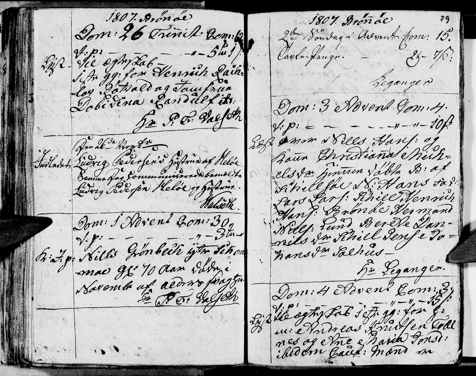 Ministerialprotokoller, klokkerbøker og fødselsregistre - Nordland, AV/SAT-A-1459/813/L0209: Parish register (copy) no. 813C01, 1803-1821, p. 79