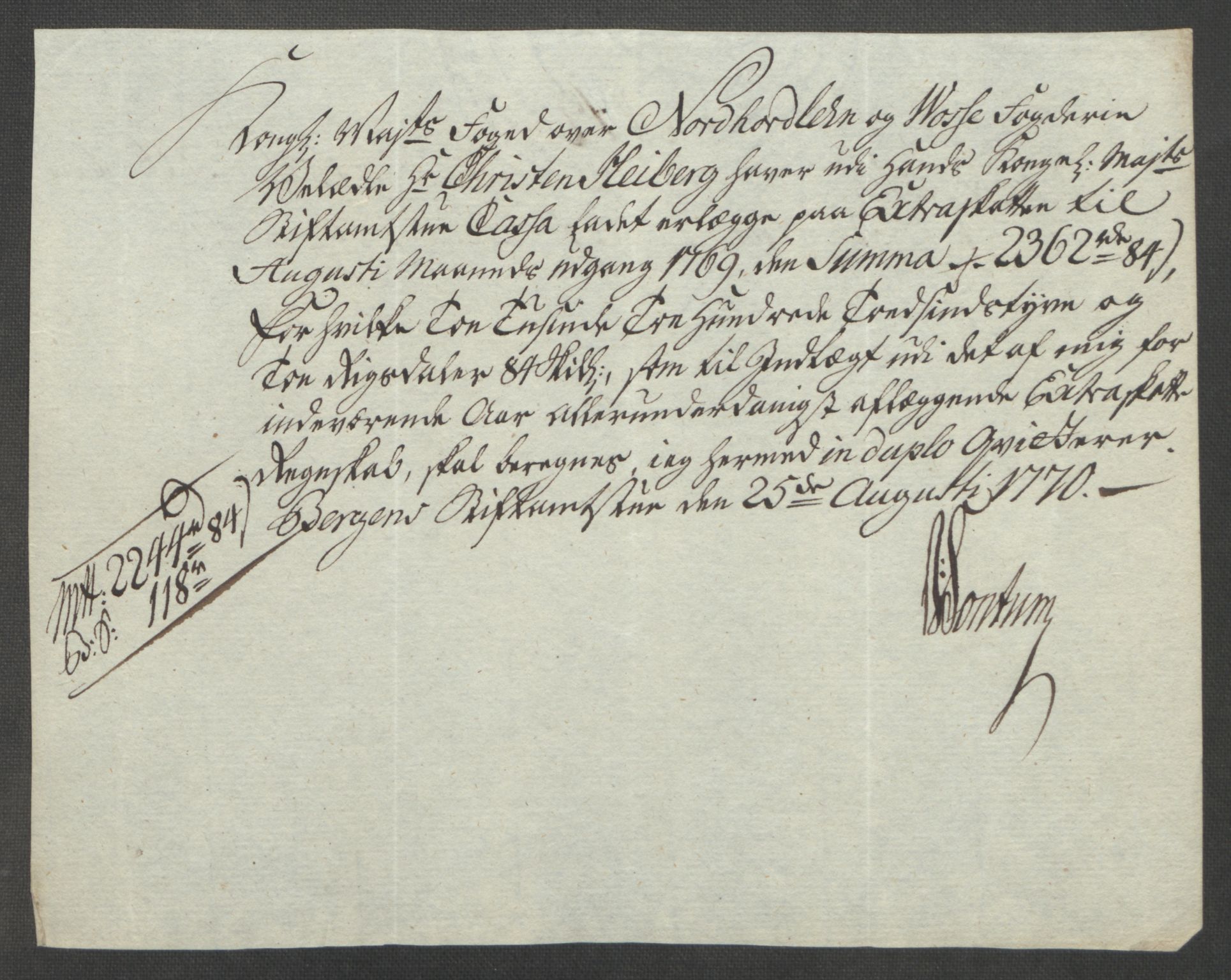 Rentekammeret inntil 1814, Reviderte regnskaper, Fogderegnskap, AV/RA-EA-4092/R51/L3303: Ekstraskatten Nordhordland og Voss, 1762-1772, p. 378