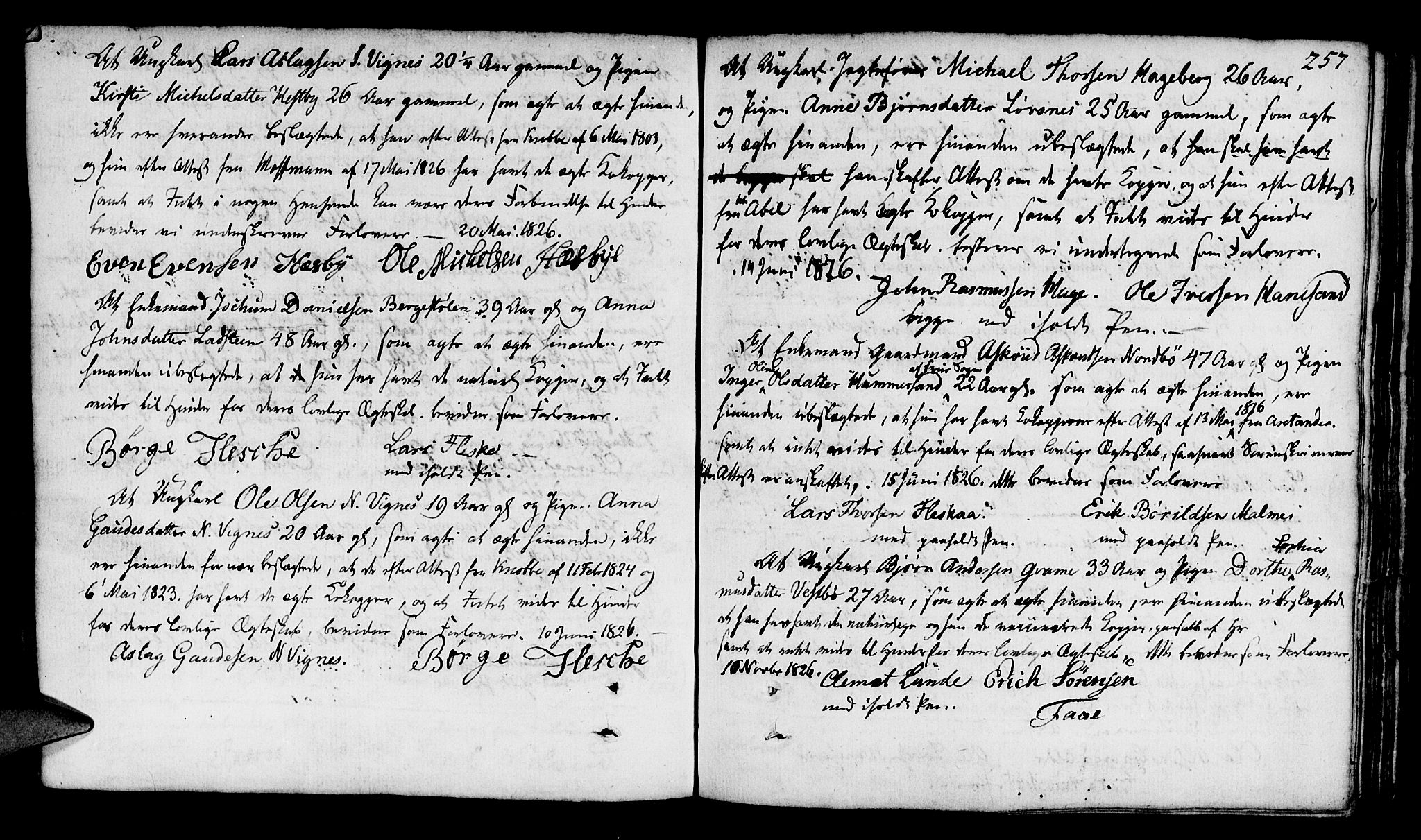 Finnøy sokneprestkontor, SAST/A-101825/H/Ha/Haa/L0005: Parish register (official) no. A 5, 1773-1816, p. 257