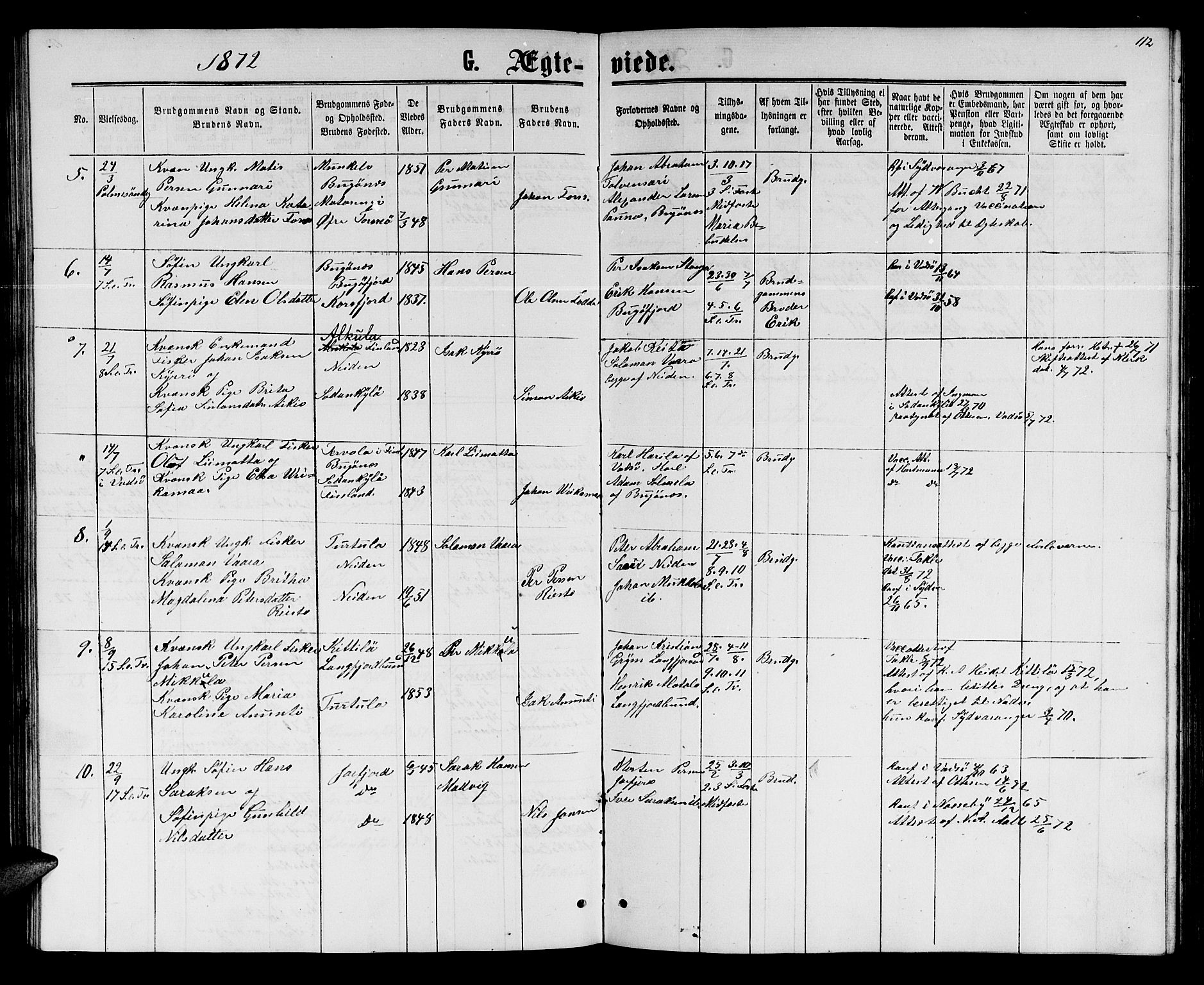 Sør-Varanger sokneprestkontor, AV/SATØ-S-1331/H/Hb/L0001klokker: Parish register (copy) no. 1, 1863-1872, p. 112