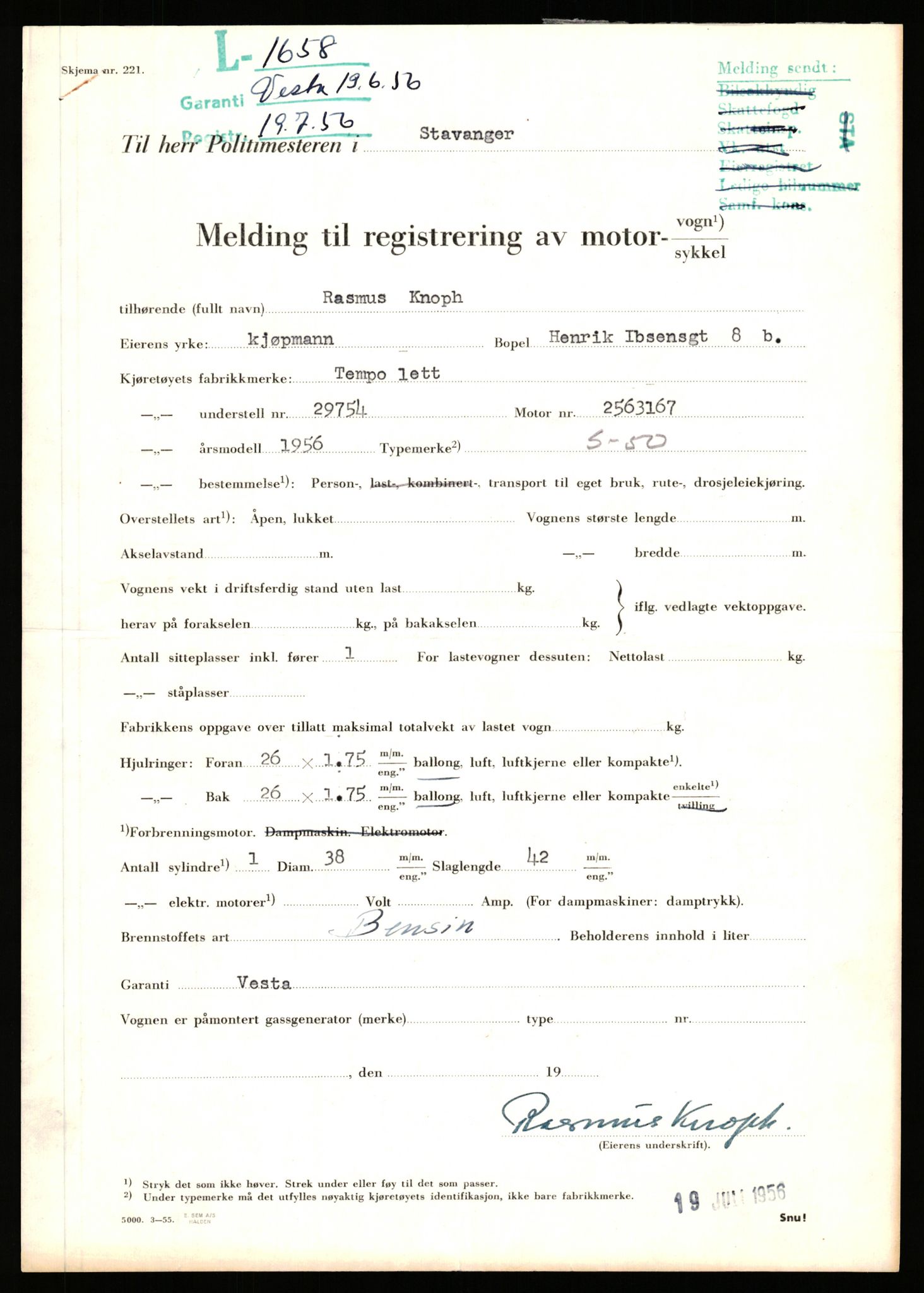 Stavanger trafikkstasjon, AV/SAST-A-101942/0/F/L0005: L-1350 - L-1699, 1930-1971, p. 1819