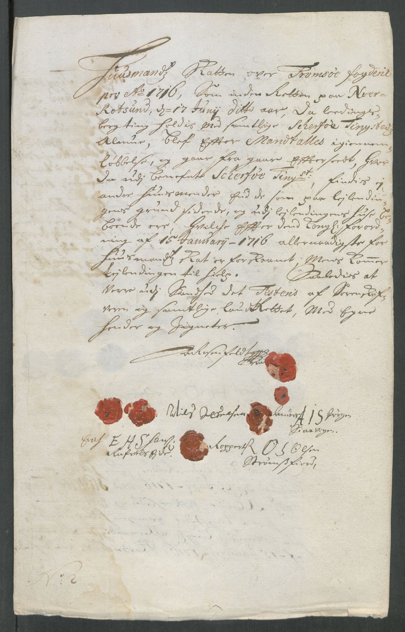 Rentekammeret inntil 1814, Reviderte regnskaper, Fogderegnskap, RA/EA-4092/R68/L4762: Fogderegnskap Senja og Troms, 1716, p. 89