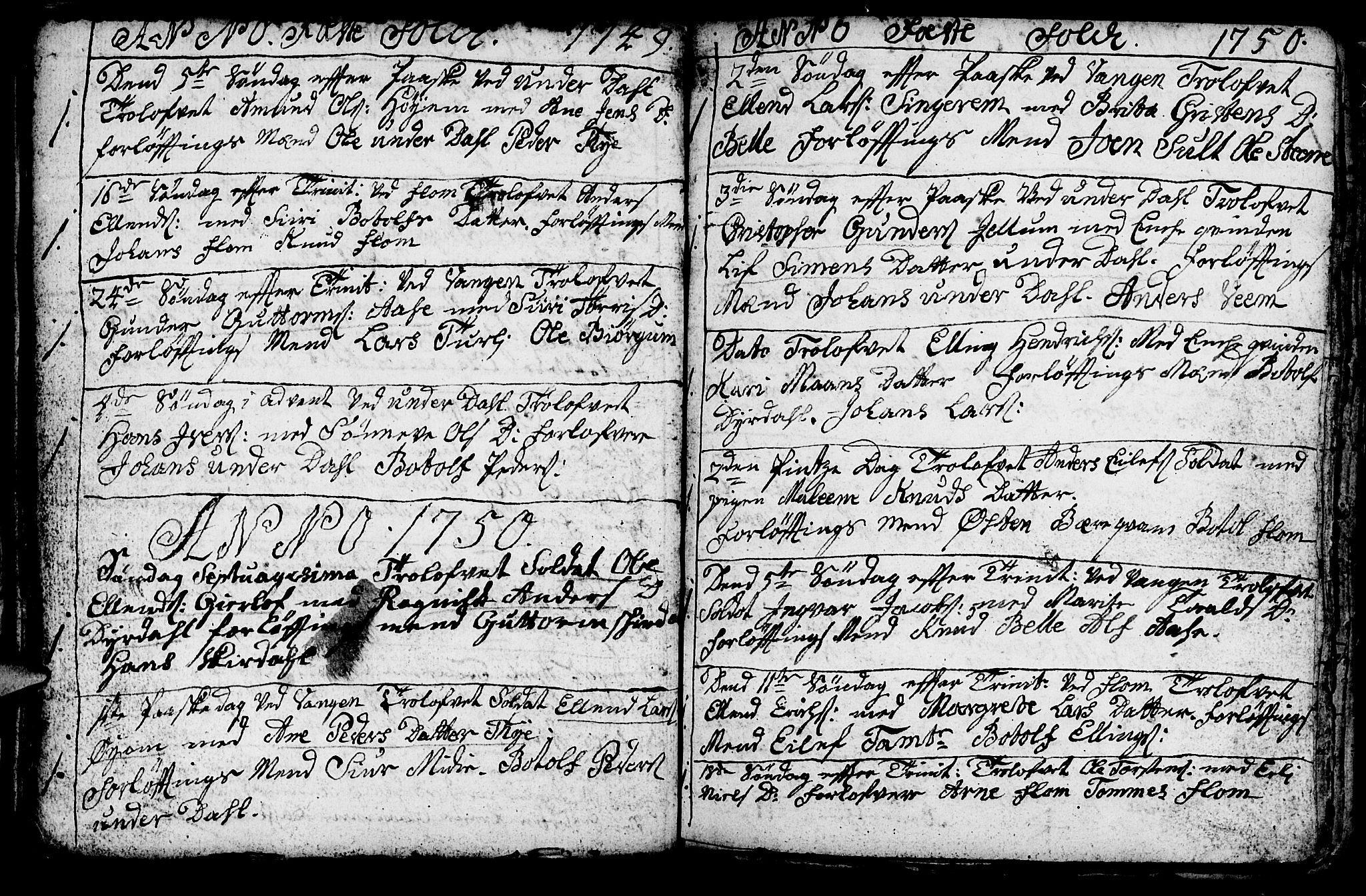Aurland sokneprestembete, SAB/A-99937/H/Ha/Haa/L0003: Parish register (official) no. A 3, 1735-1761, p. 175