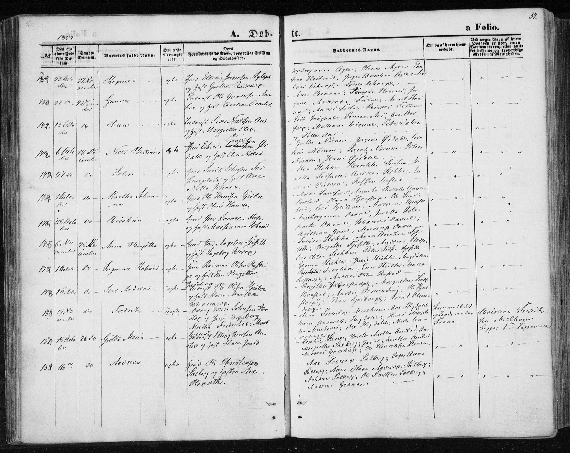 Ministerialprotokoller, klokkerbøker og fødselsregistre - Nord-Trøndelag, SAT/A-1458/730/L0283: Parish register (official) no. 730A08, 1855-1865, p. 54