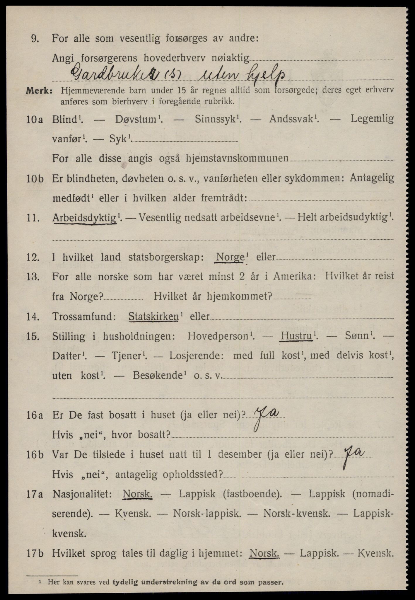 SAT, 1920 census for Hitra, 1920, p. 764