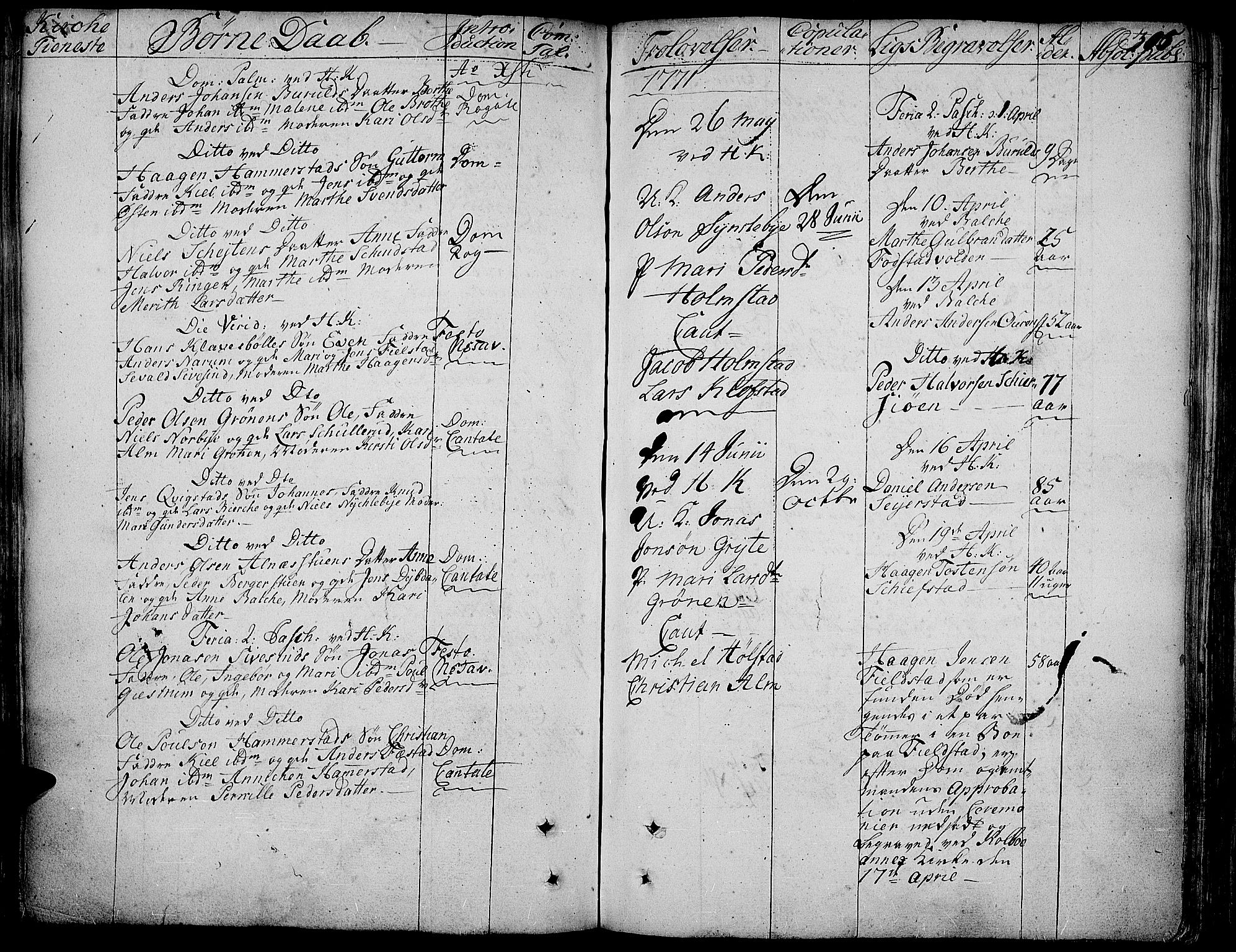 Toten prestekontor, SAH/PREST-102/H/Ha/Haa/L0005: Parish register (official) no. 5, 1761-1772, p. 305