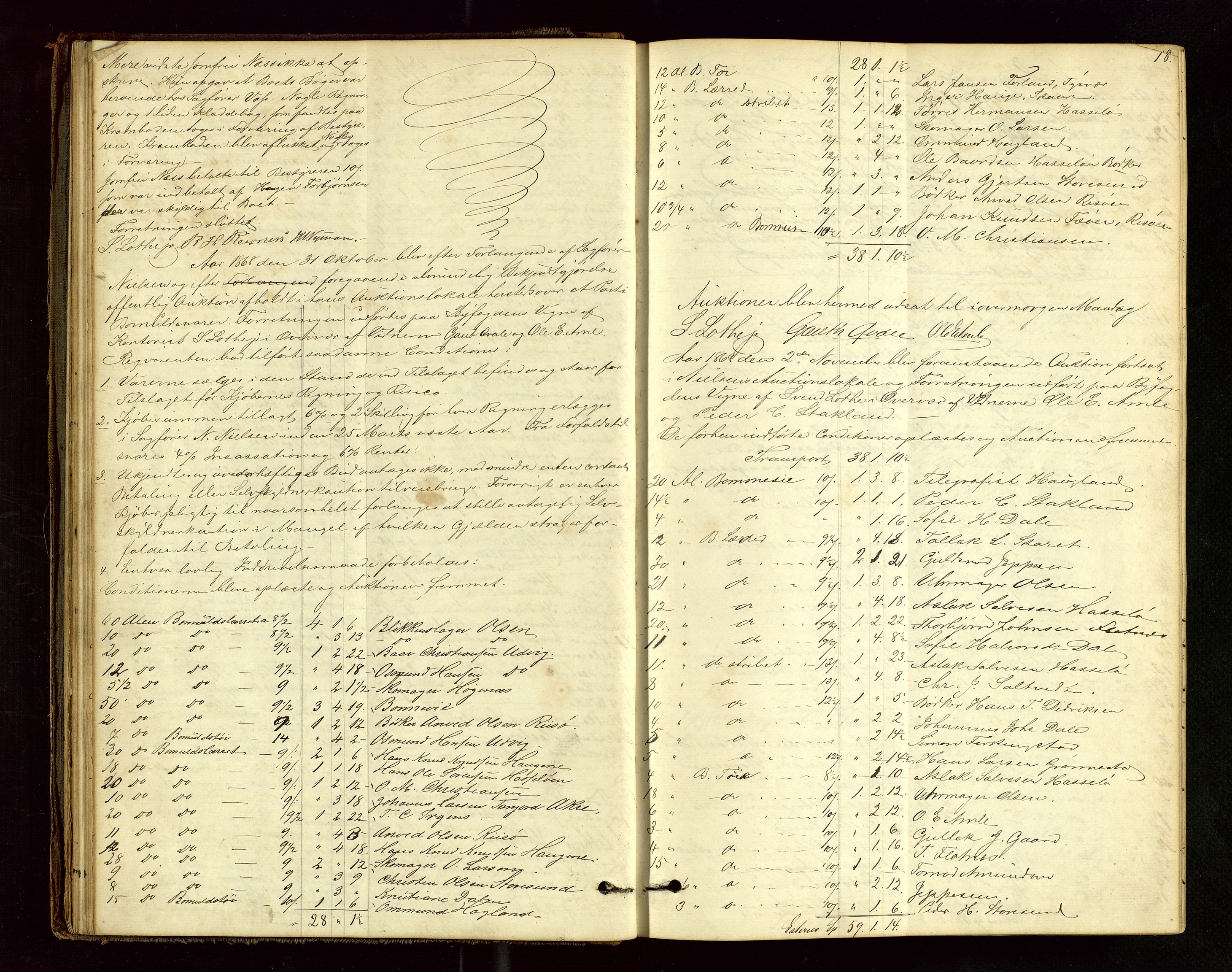 Haugesund tingrett, AV/SAST-A-101415/01/IV/IVB/L0001: Skifteregistreringsprotokoll, 1867-1879, p. 17b-18a
