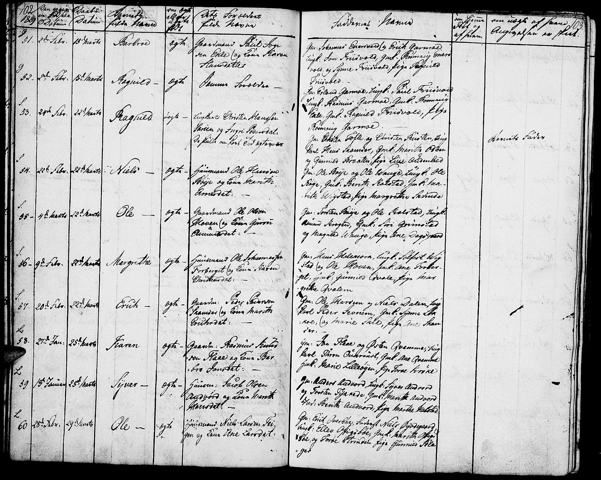 Lom prestekontor, AV/SAH-PREST-070/K/L0005: Parish register (official) no. 5, 1825-1837, p. 102-103