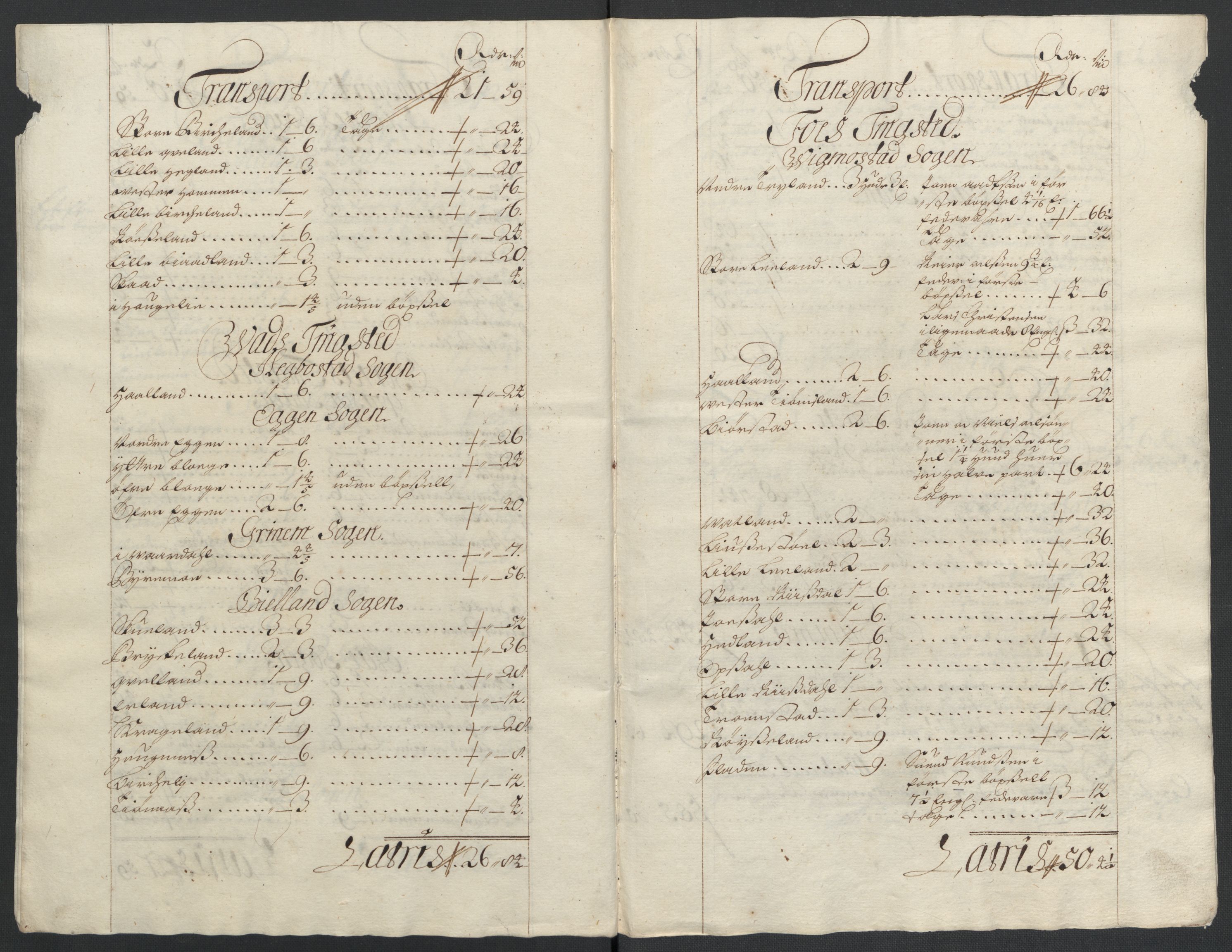 Rentekammeret inntil 1814, Reviderte regnskaper, Fogderegnskap, RA/EA-4092/R43/L2549: Fogderegnskap Lista og Mandal, 1701-1702, p. 232