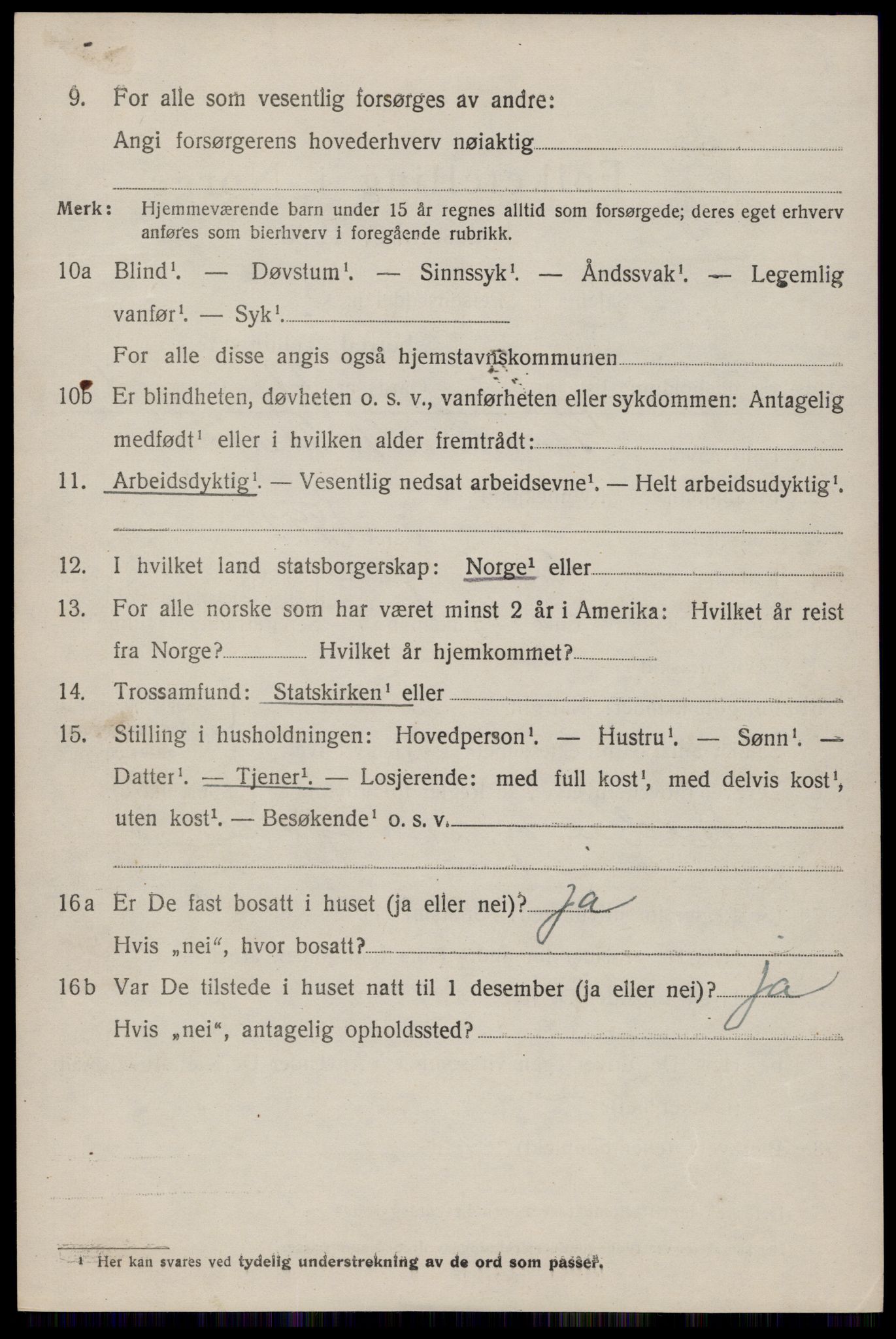 SAKO, 1920 census for Fyresdal, 1920, p. 4158