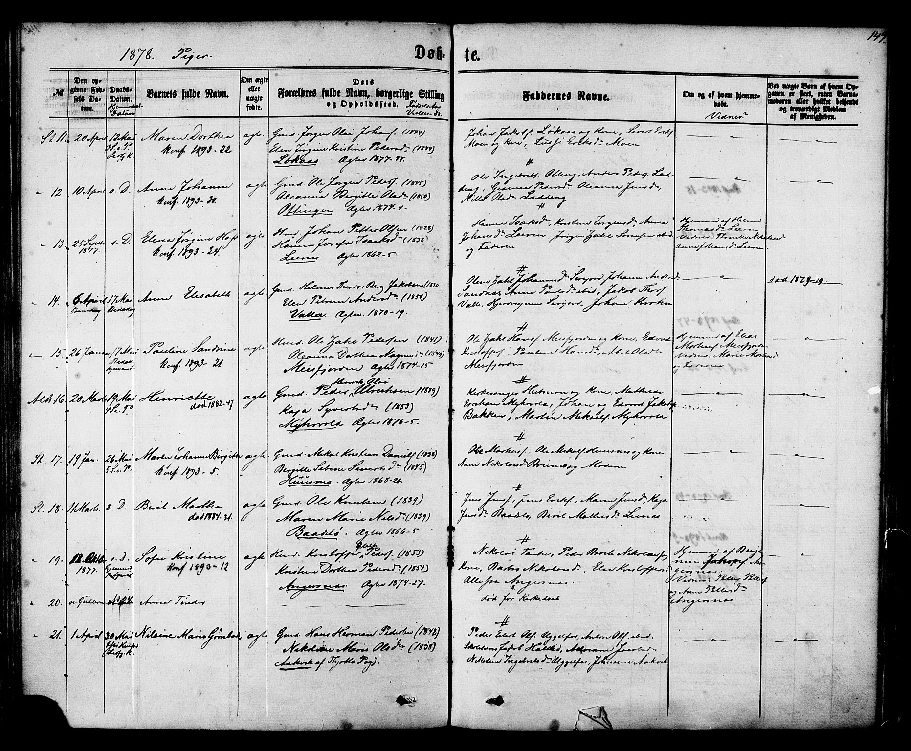 Ministerialprotokoller, klokkerbøker og fødselsregistre - Nordland, AV/SAT-A-1459/830/L0449: Parish register (official) no. 830A13, 1866-1886, p. 149