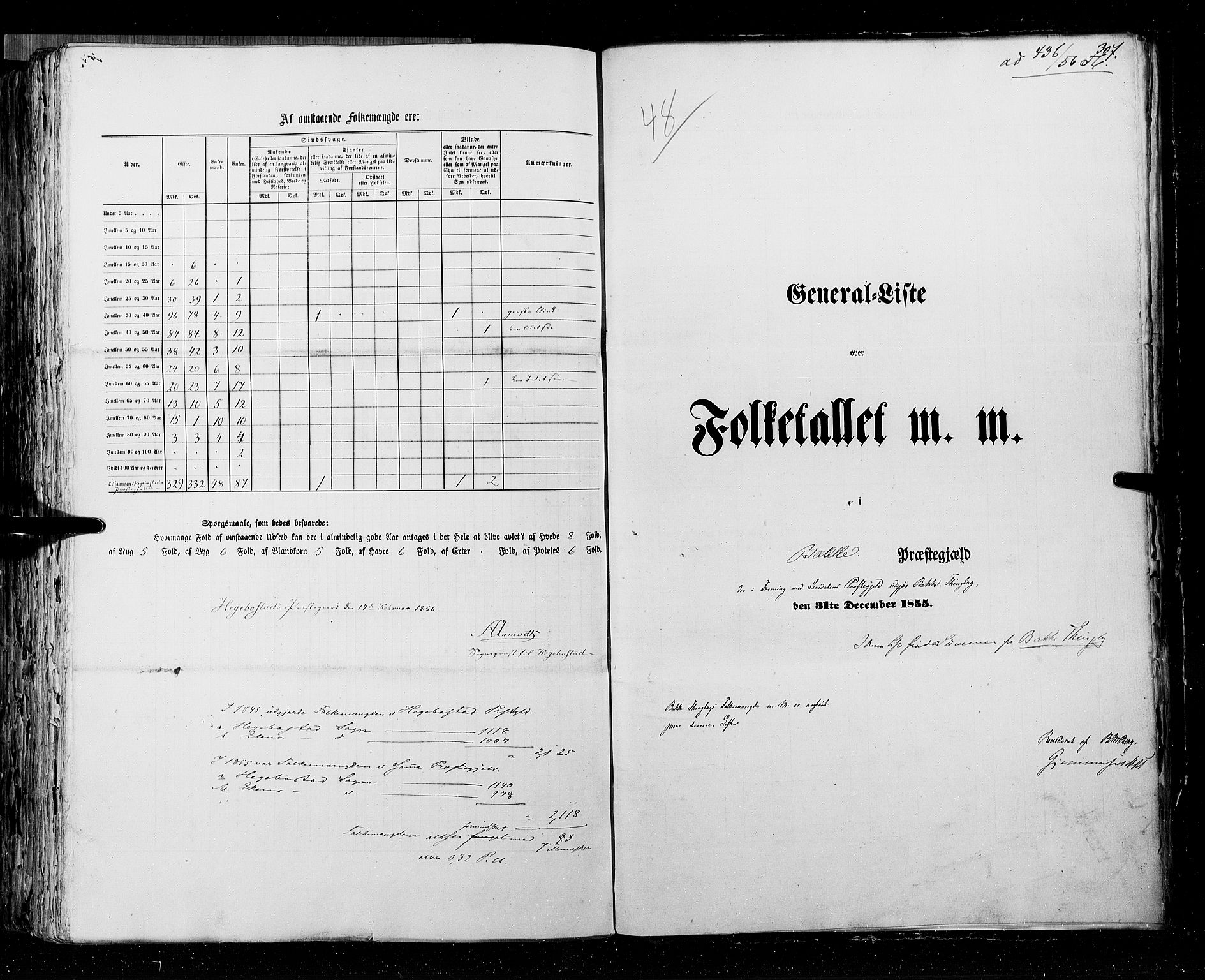 RA, Census 1855, vol. 3: Bratsberg amt, Nedenes amt og Lister og Mandal amt, 1855, p. 307