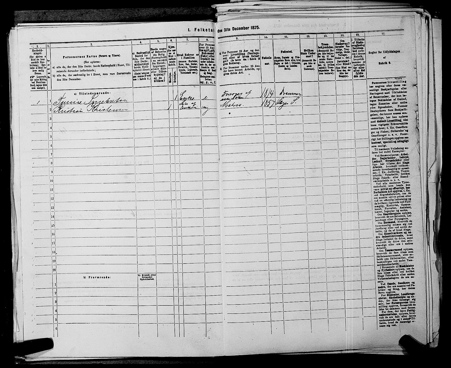 SAKO, 1875 census for 0721P Sem, 1875, p. 1537