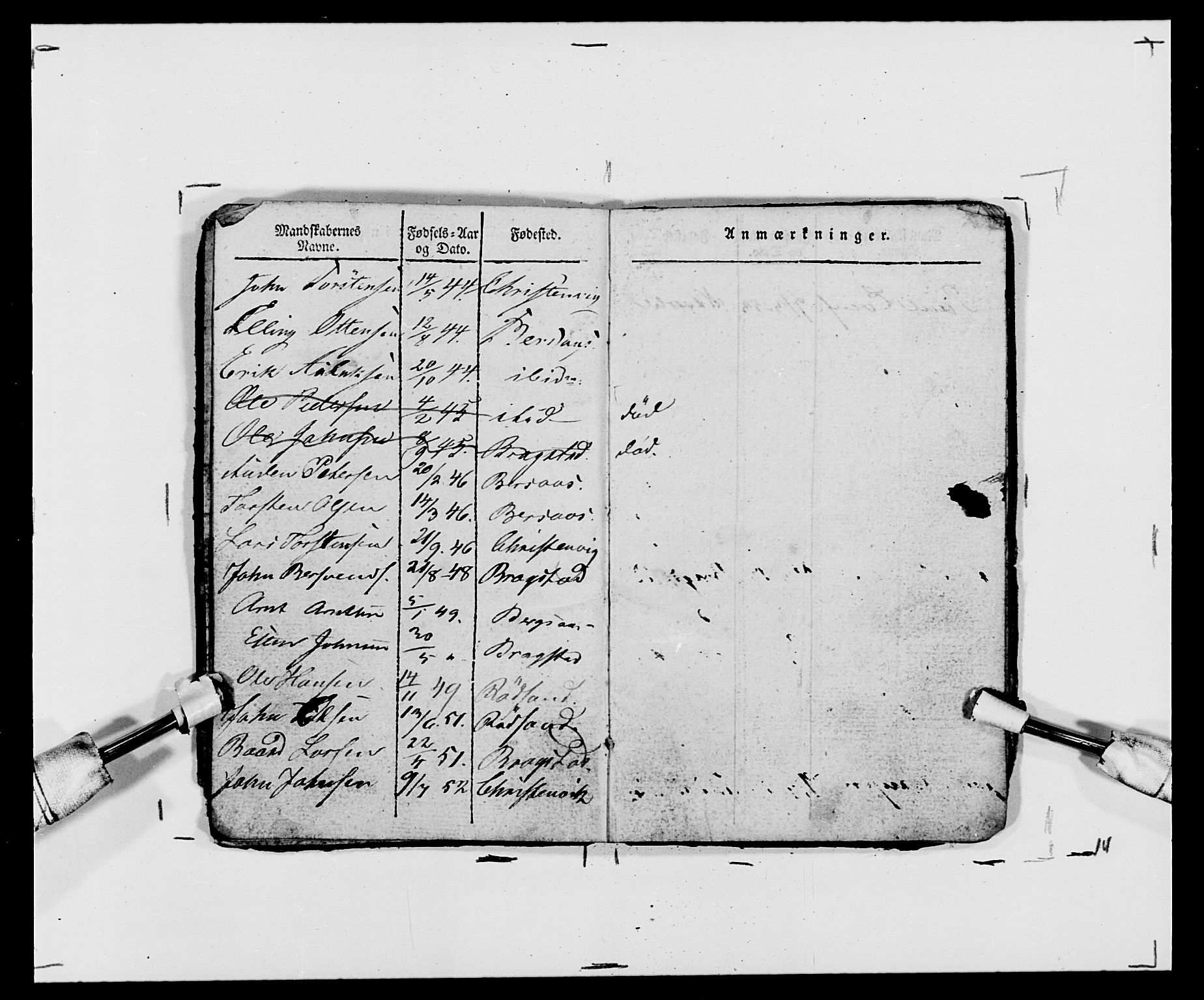 Generalitets- og kommissariatskollegiet, Det kongelige norske kommissariatskollegium, AV/RA-EA-5420/E/Eh/L0120: Tingvollske kompani, 1850-1870, p. 18
